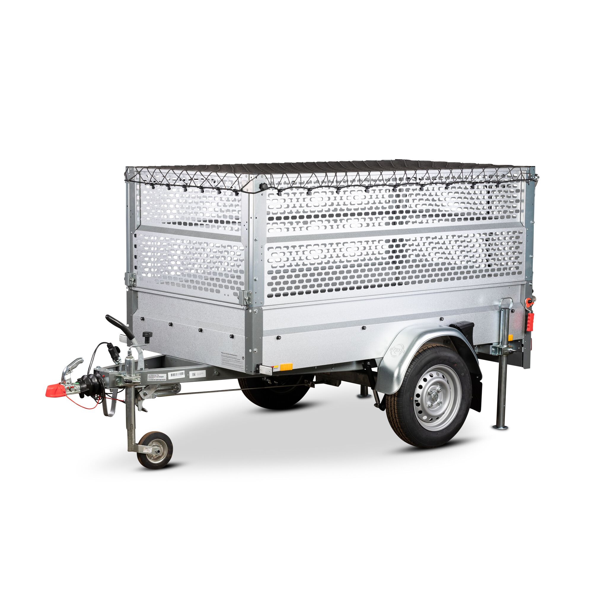 Silberner Anhänger mit Gitteraufbau