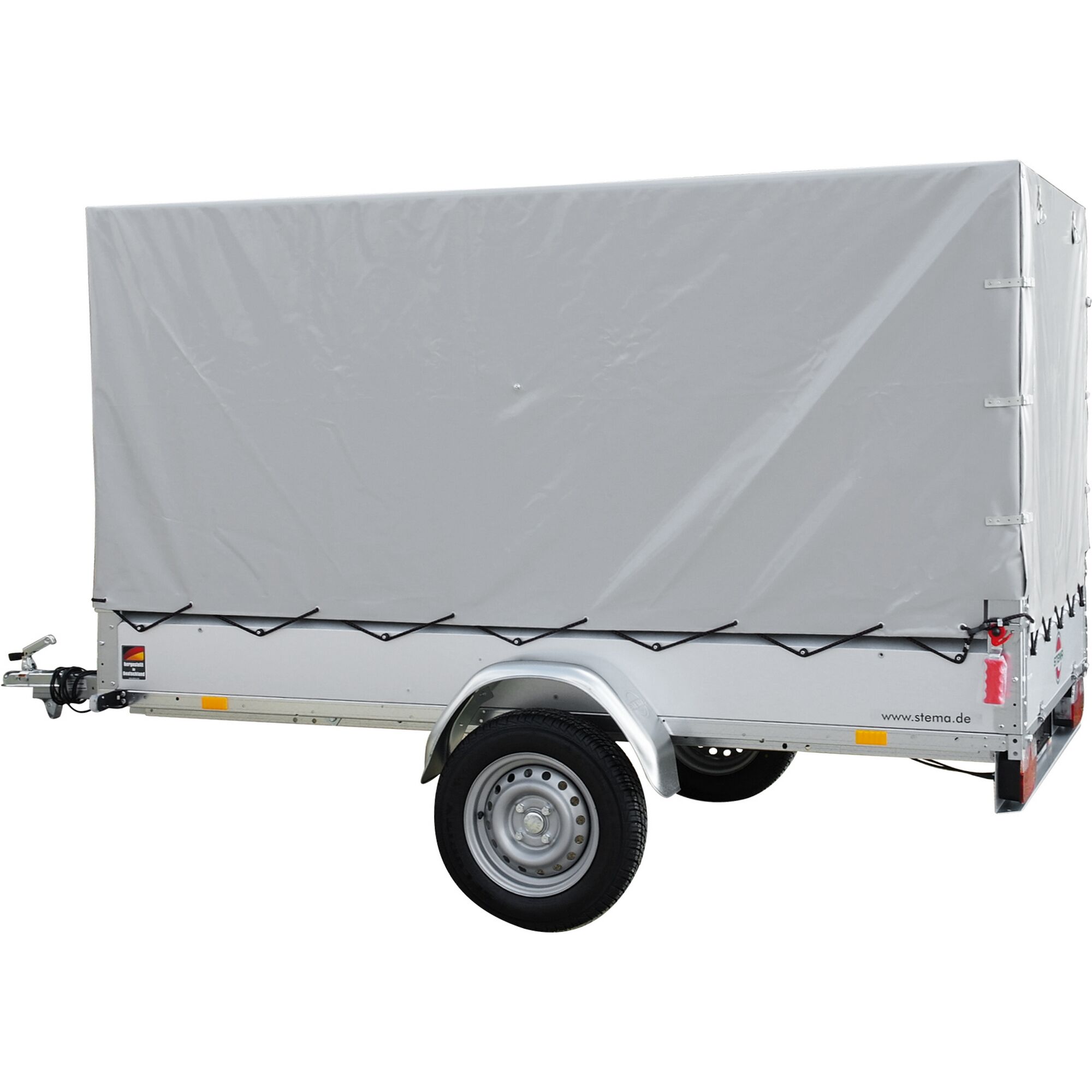 Kleiner Anhänger mit Hochplane