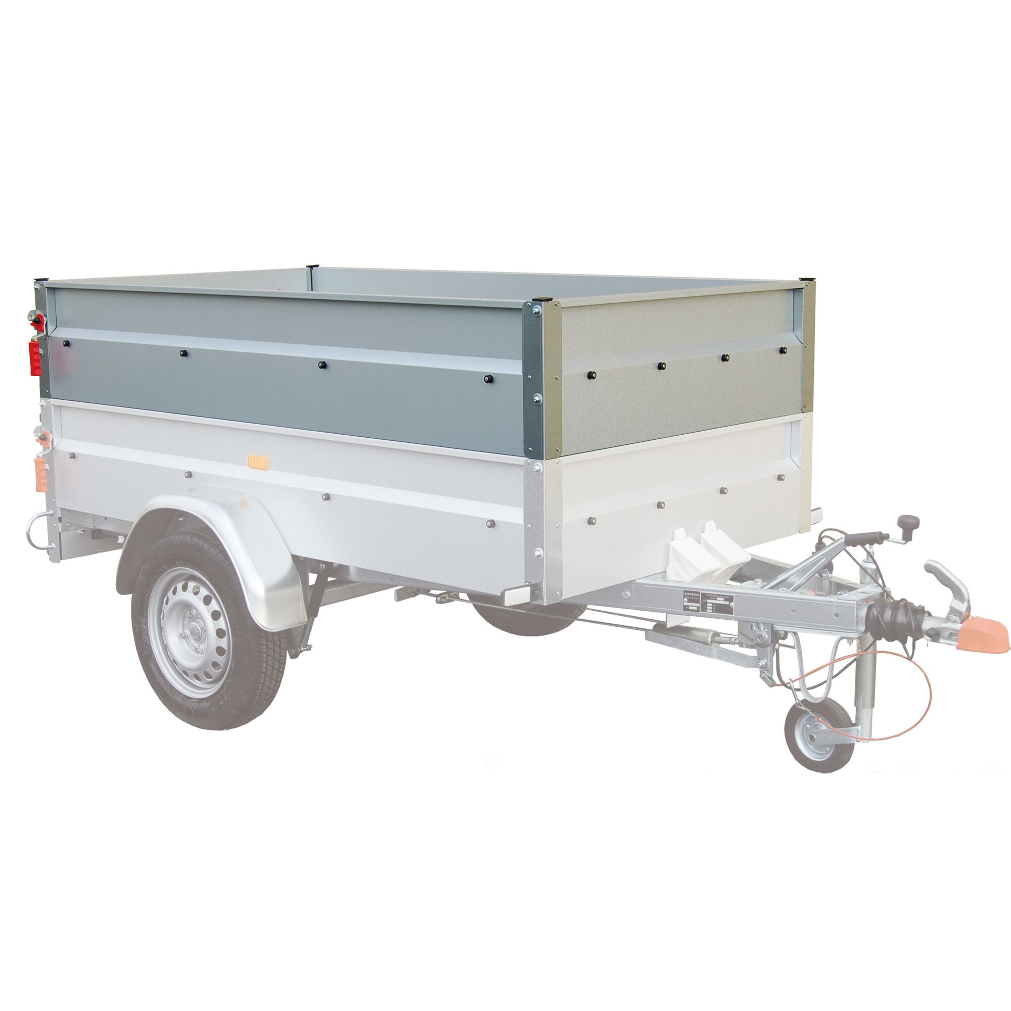 Anhänger mit Bordwandaufsatz