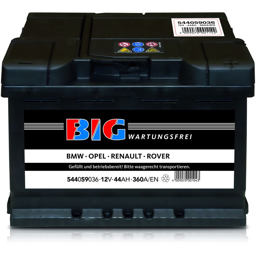 Wartungsfreie Autobatterie von BIG
