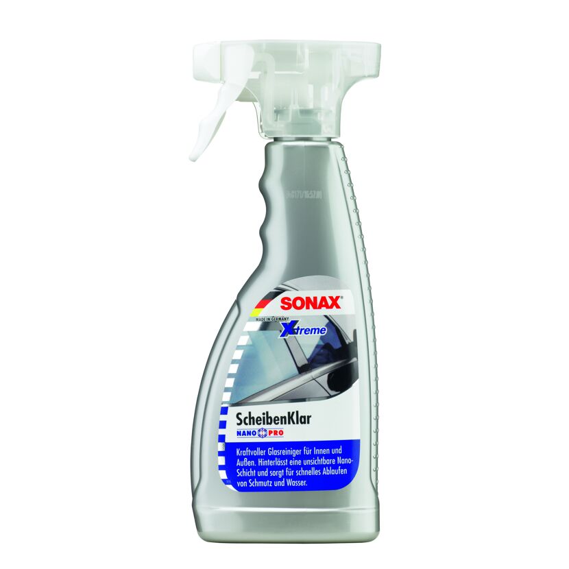 SONAX ScheibenKlar Nano Pro, 500 ml Flasche mit Sprühkopf