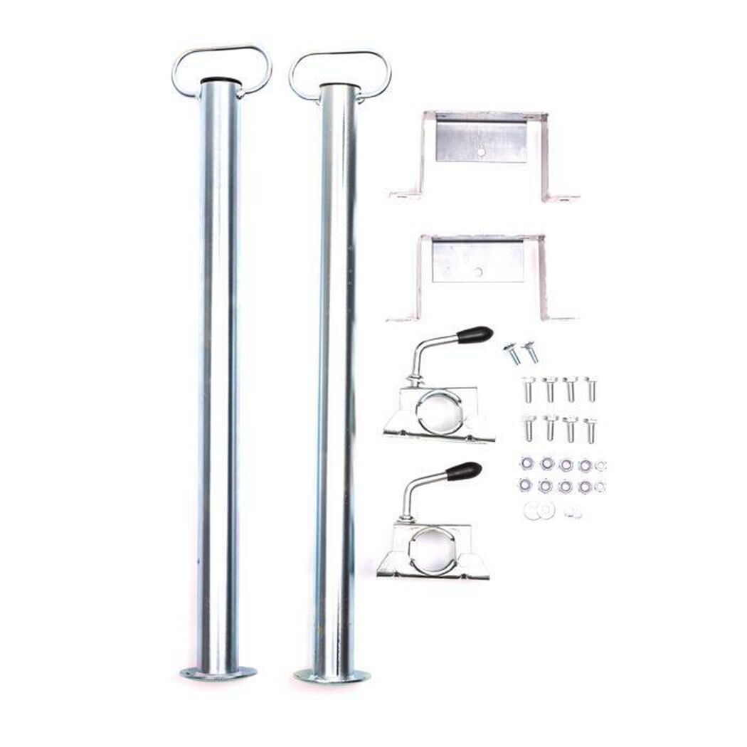 Abstellstützen-Set mit Halterung und Schrauben