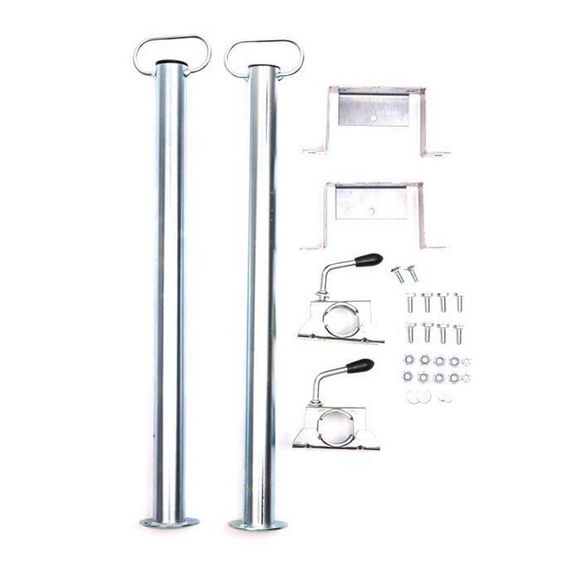 Abstellstützen-Set mit Halterung und Schrauben