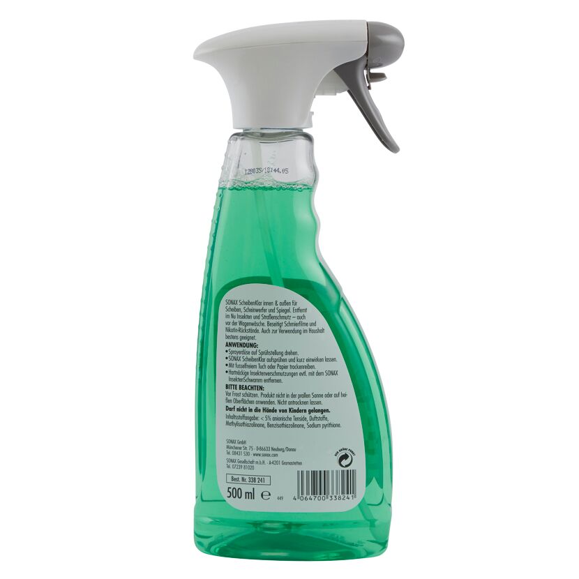 SONAX Scheibenklar 500 ml Flasche mit Sprühkopf