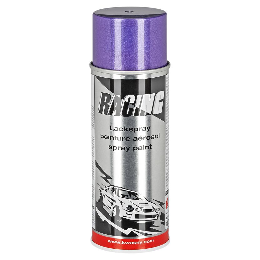 Lila Sprühlackdose von Racing