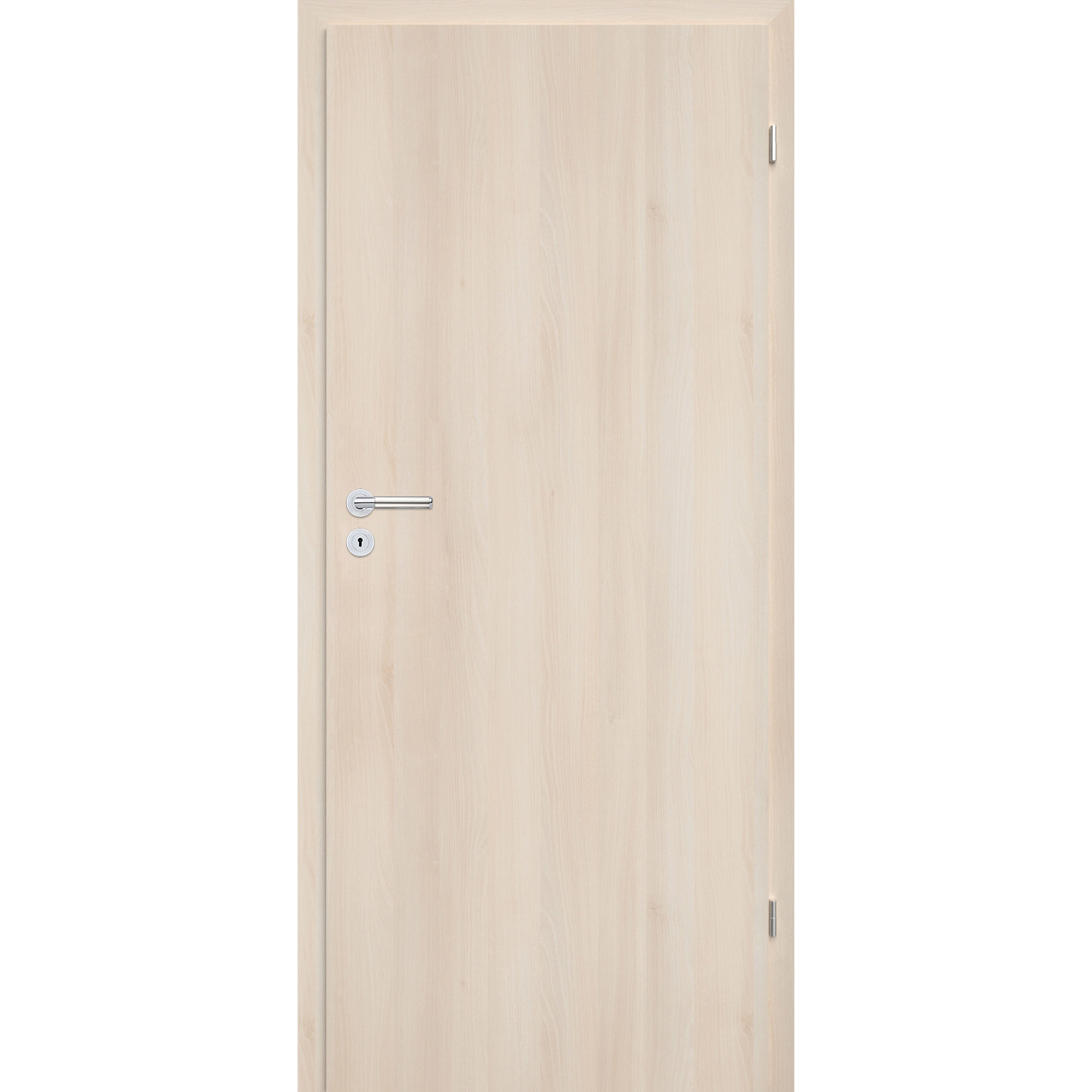 Helle Holztür mit Drücker
