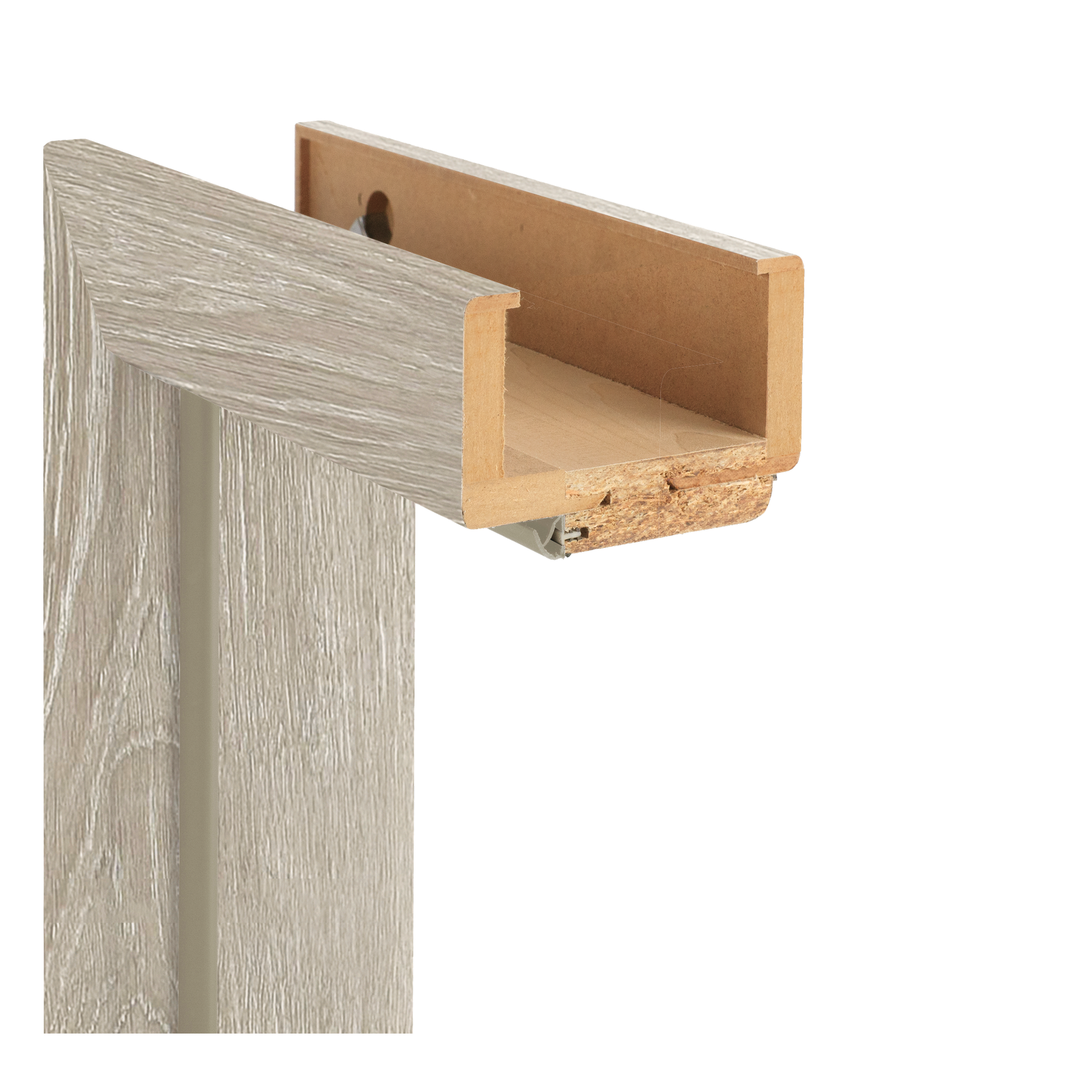 Zarge 'Natura' Kendal Eiche 198,5 x 61 x 16-18 cm, Rechtsanschlag