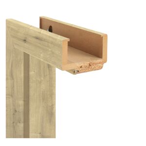 Zarge 'Natura' Hamilton Eiche 198,5 x 73,5 x 9,5-11,5 cm, Linksanschlag