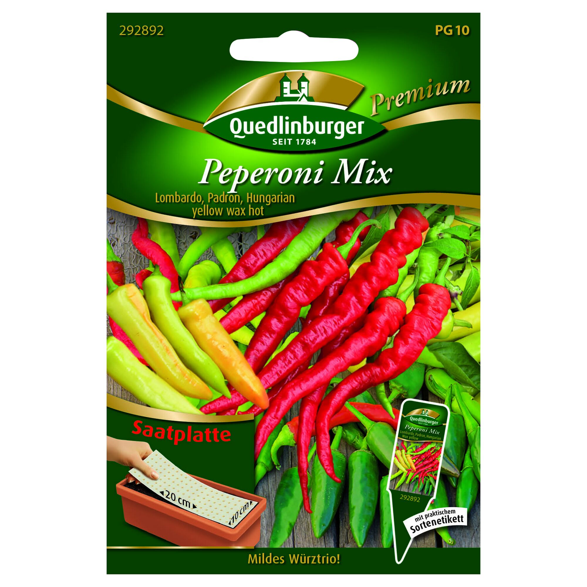 Quedlinburger Peperoni Mix Saatplatte