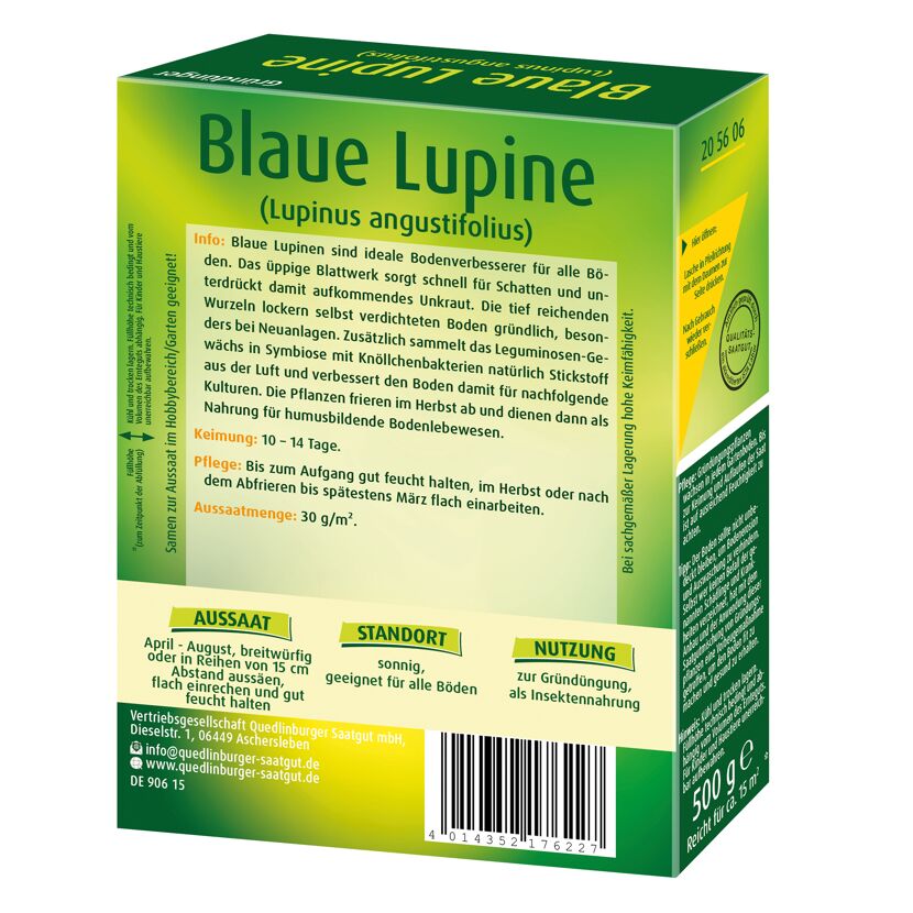 Blaue Lupine Gründünger 500 g