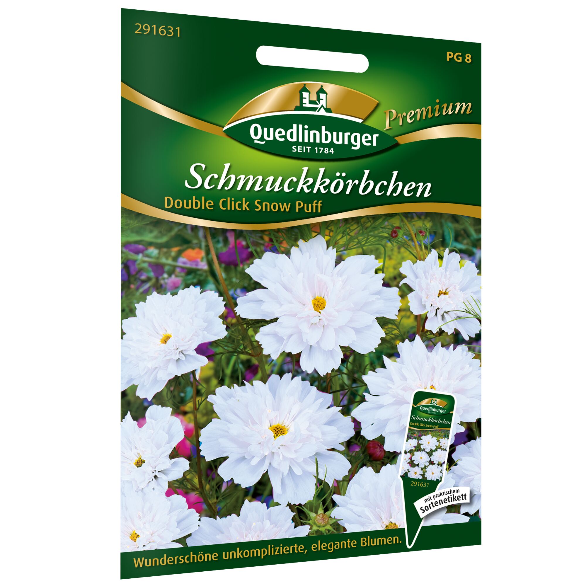 Weiße Schmuckkörbchen Double Click Snow Puff