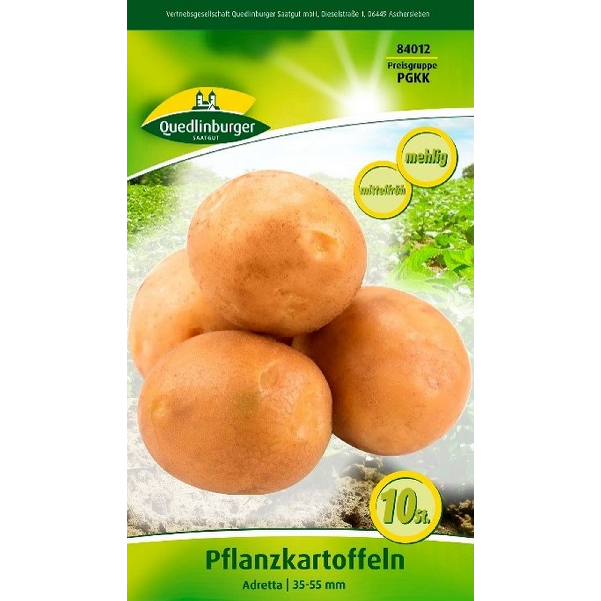 Pflanzkartoffel 'Adretta' gelb 10 Stück + product picture