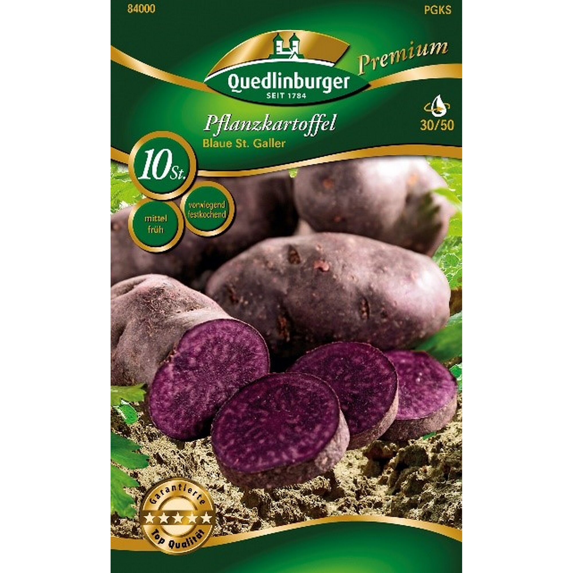 Quedlinburger Pflanzkartoffel Blaue St. Galler