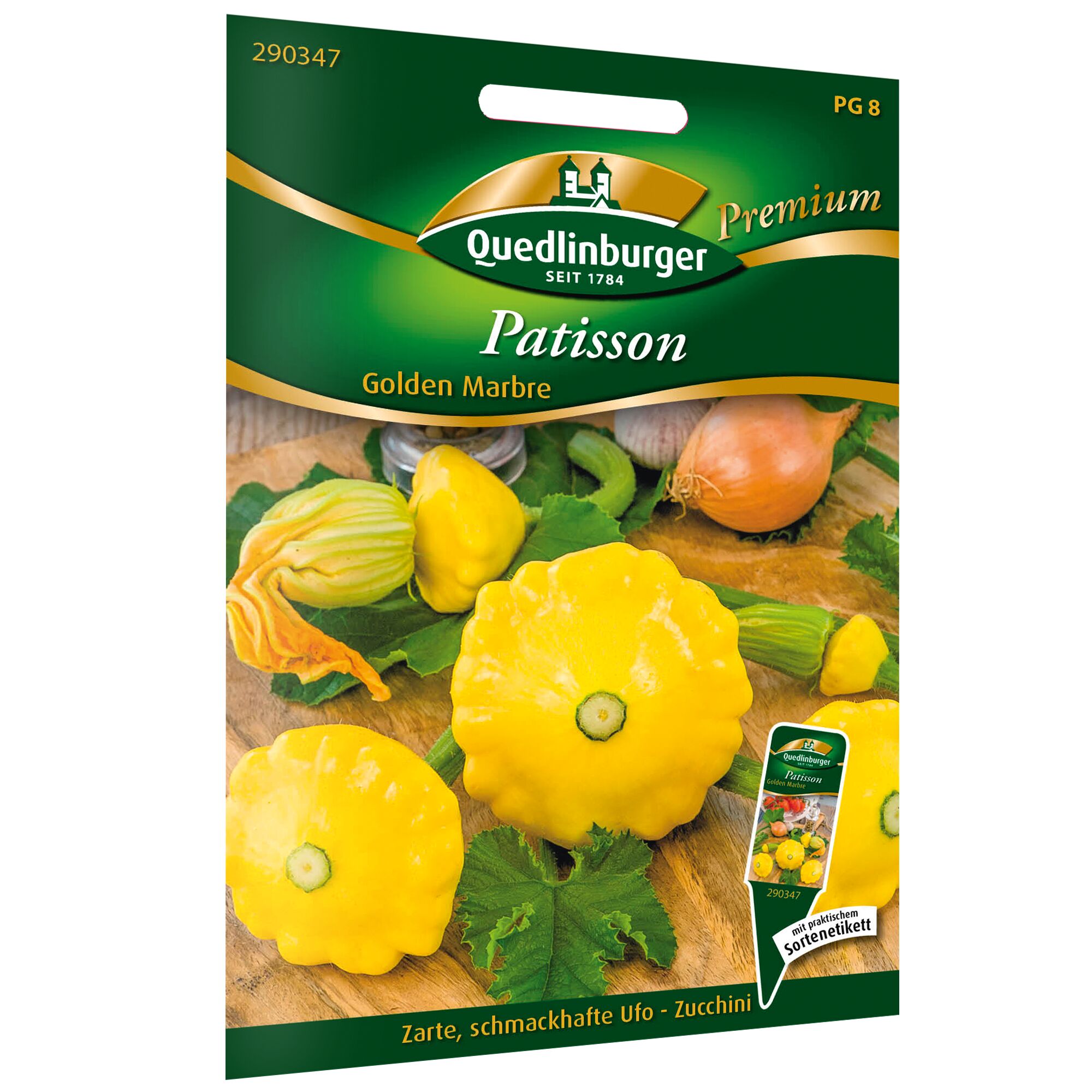 Samen, Quedlinburger Patisson Golden Marbre