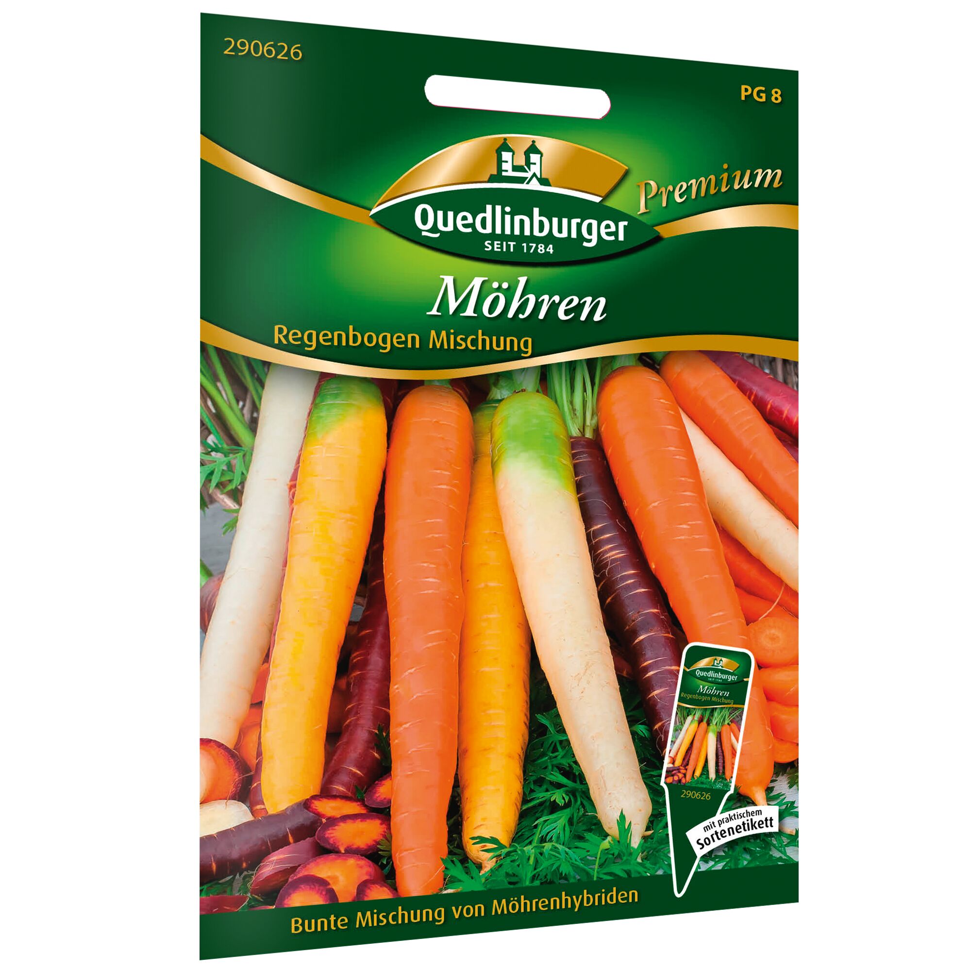 Bunte Mischung von Möhrenhybriden