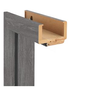 Zarge 'Natura' Grigio Eiche 198,5 x 73,5 x 9,5-11,5 cm, Rechtsanschlag