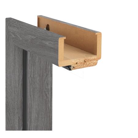 2. Bild von Zarge 'Natura' Grigio Eiche 198,5 x 98,5 x 22-24 cm, Linksanschlag