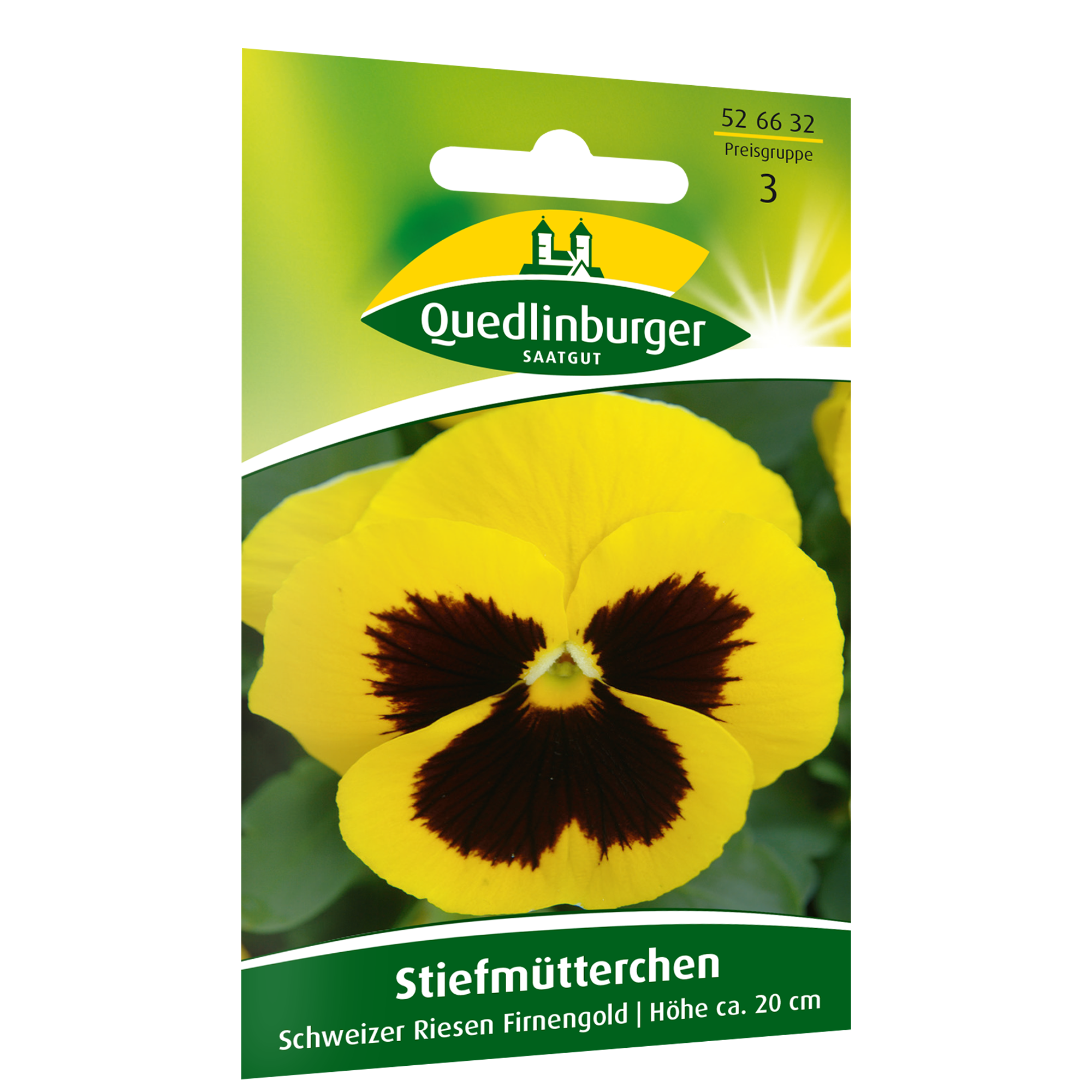 Stiefmütterchen 'Schweizer Riese Firnengold' + product picture