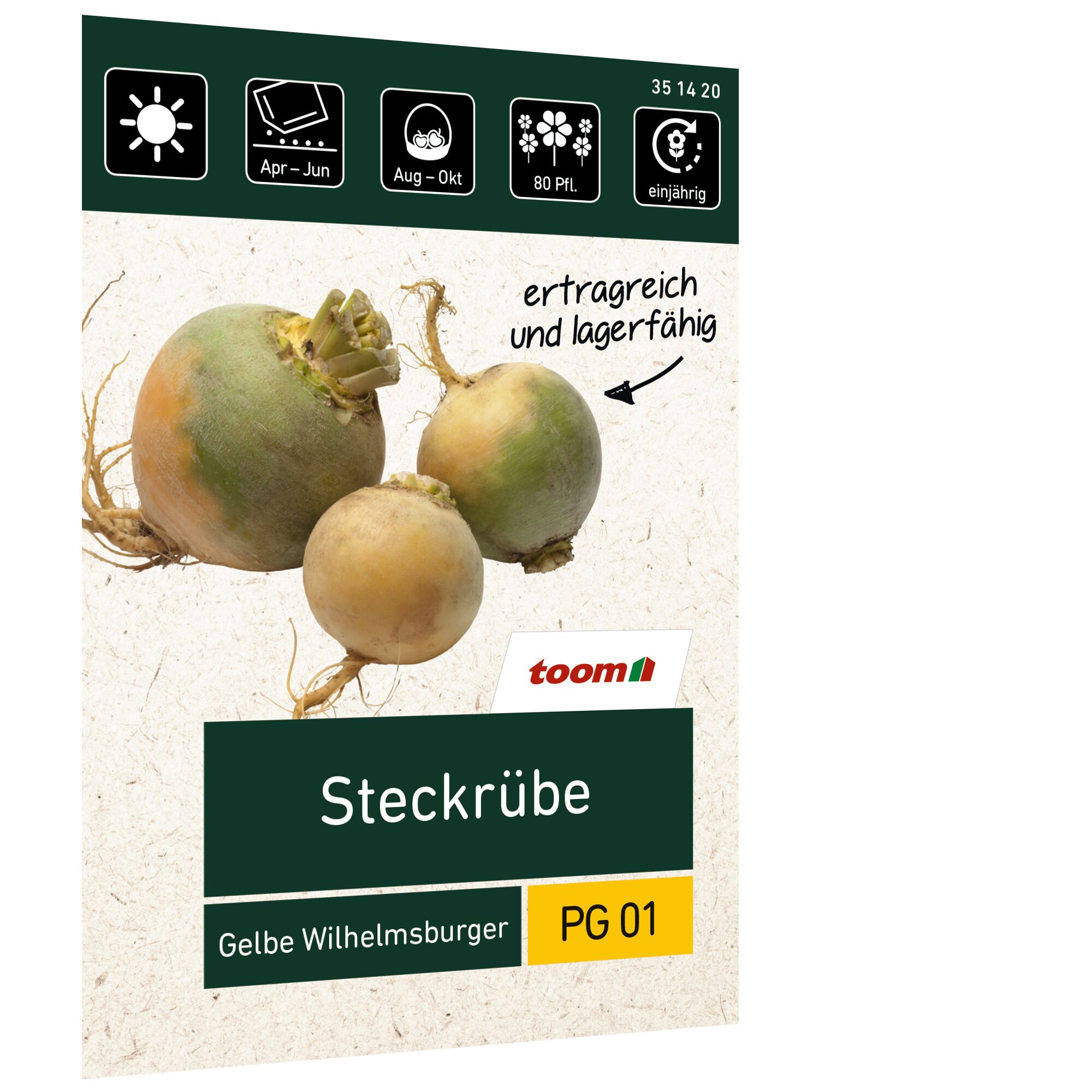 Samen der Steckrübe Gelbe Wilhelmsburger von toom