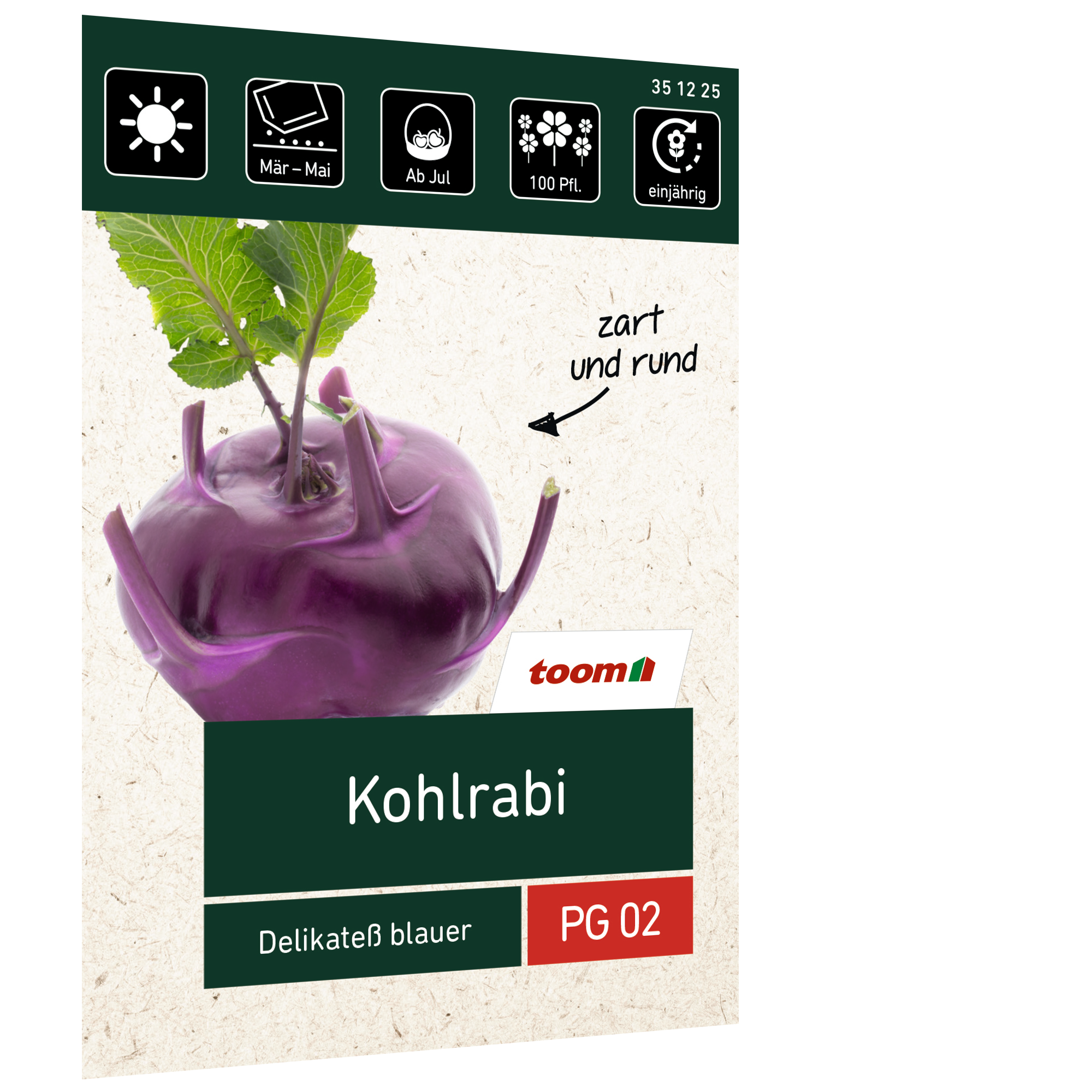 Kohlrabi 'Delikatess blauer' + product picture