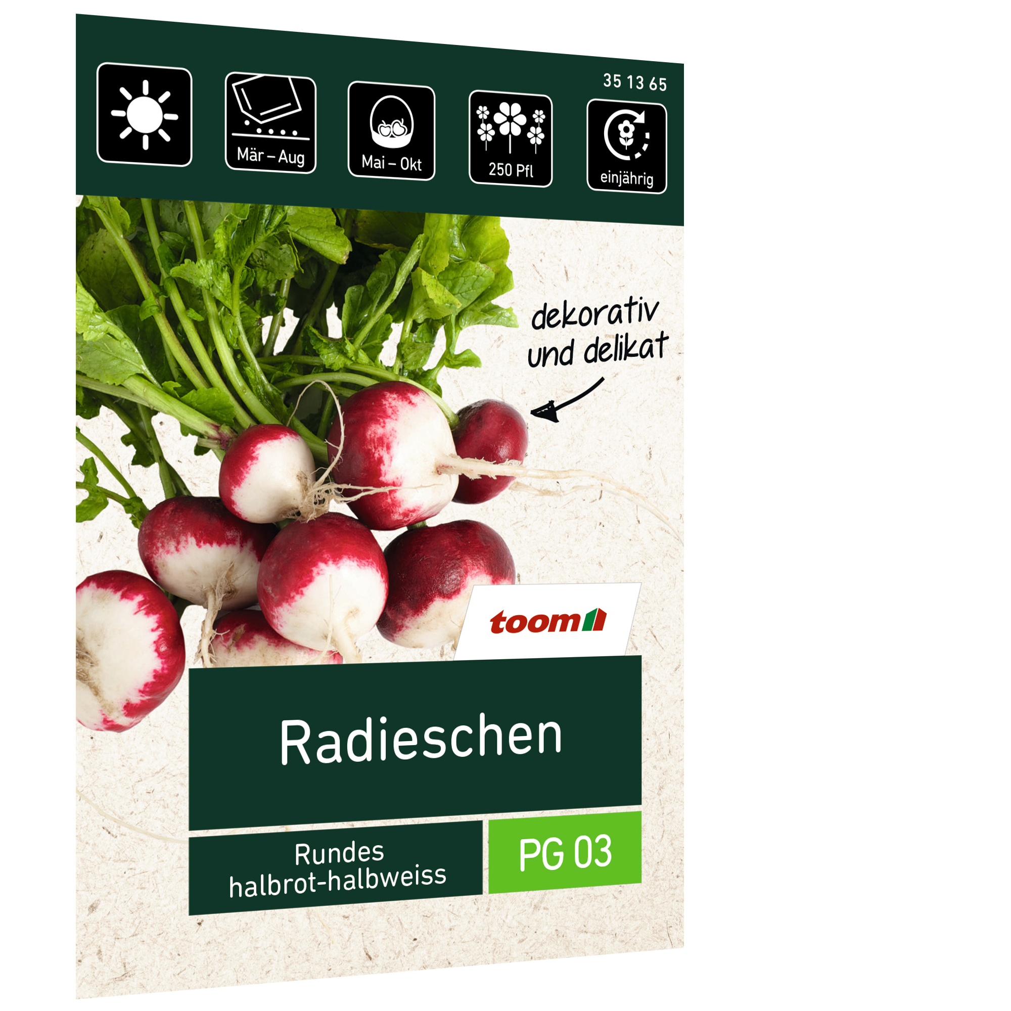 Radieschen Rundes 'halbrot-halbweiß' + product picture