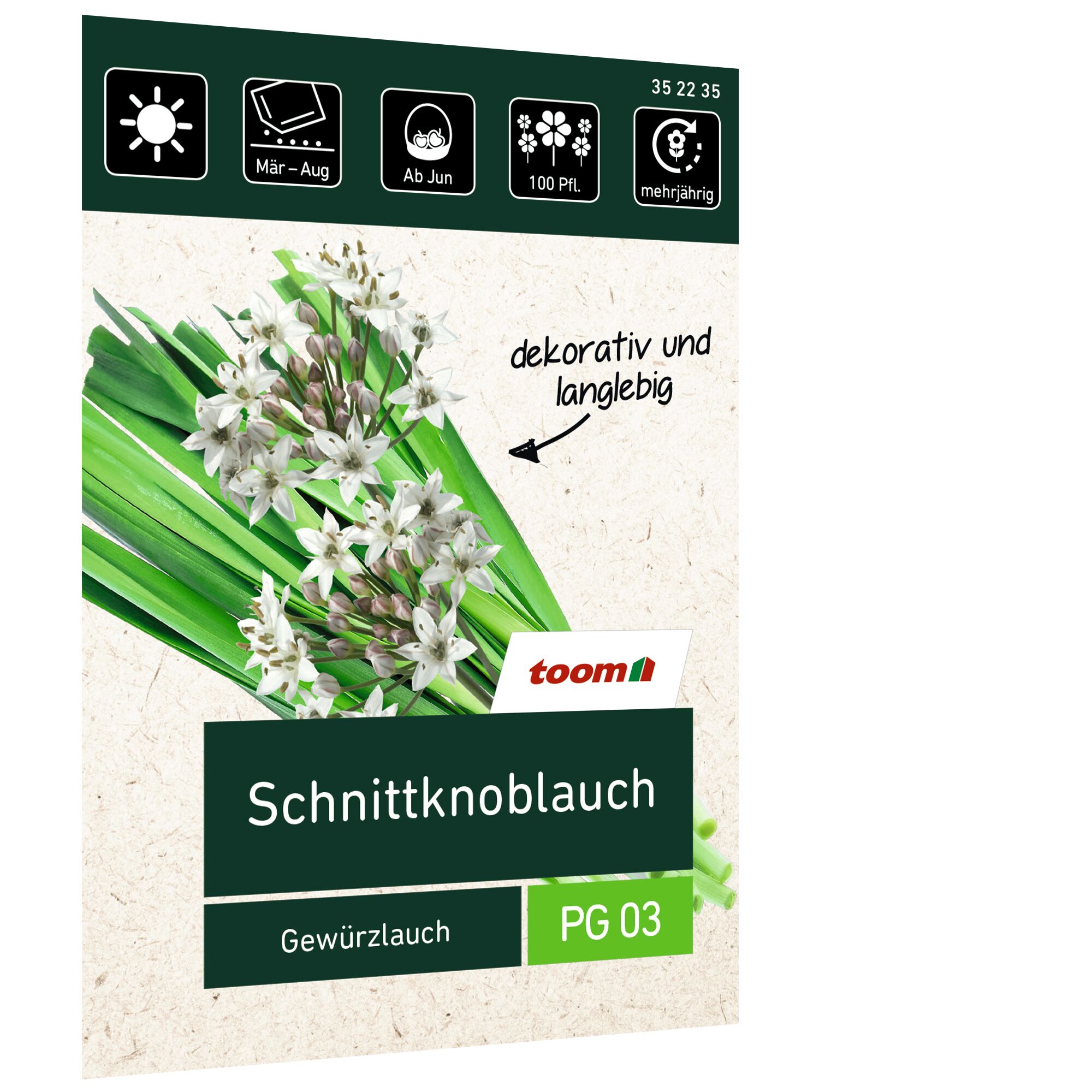 Schnittknoblauch, Gewürzlauch, toom