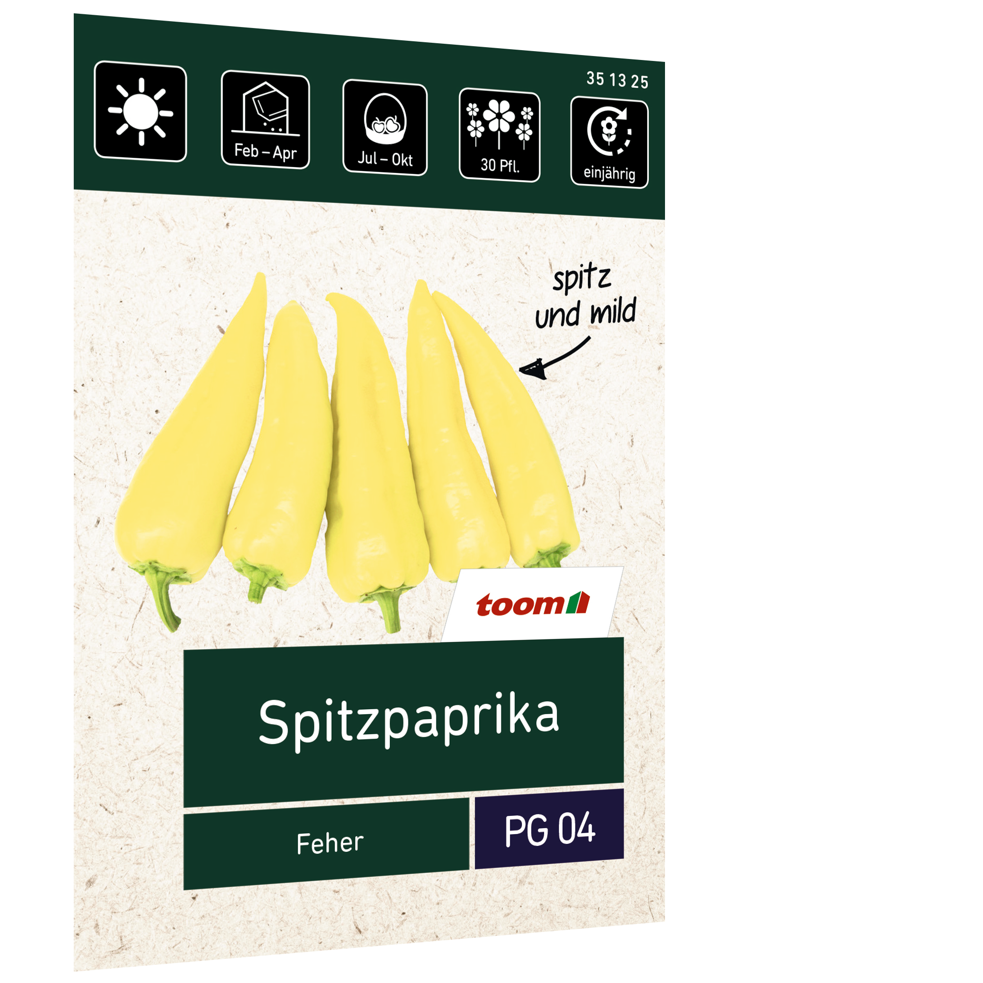 Spitzpaprika 'Feher' + product picture