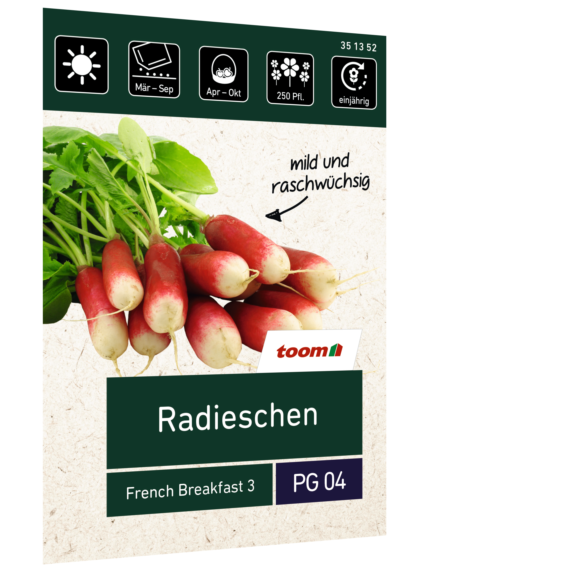 Radieschen 'French Breakfast 3' + product picture