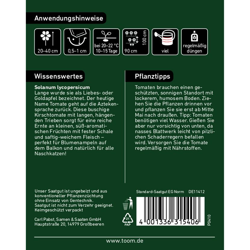 Ampeltomate 'Gartenperle'