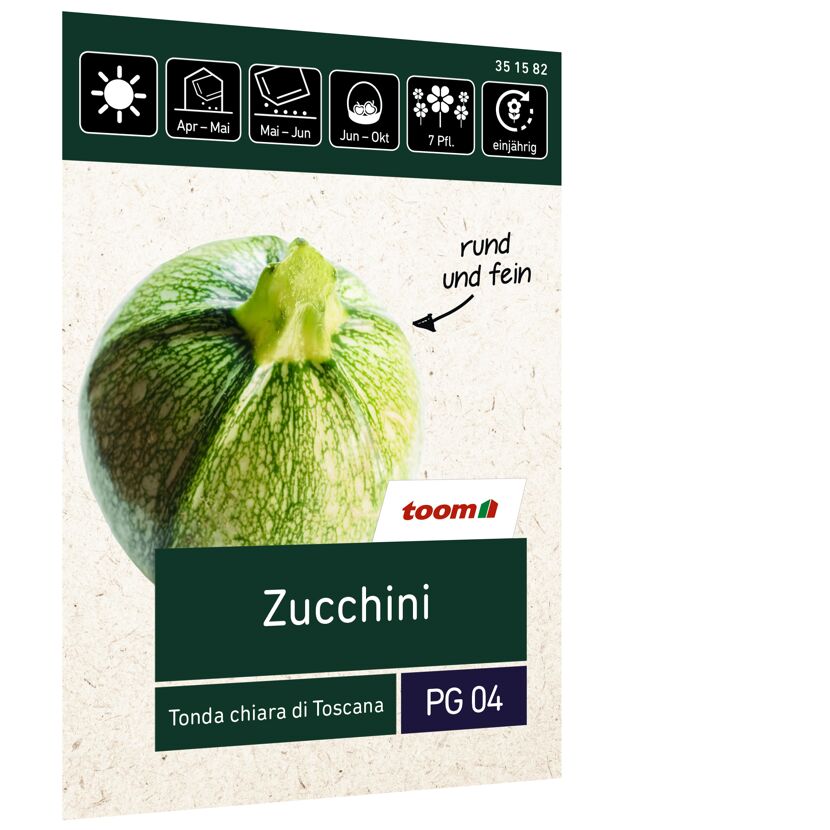 Runde Zucchini Tonda chiara di Toscana von toom