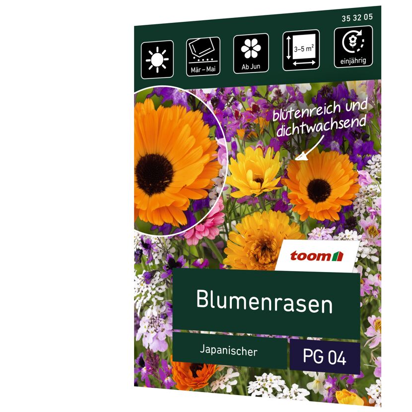 Japanischer Blumenrasen