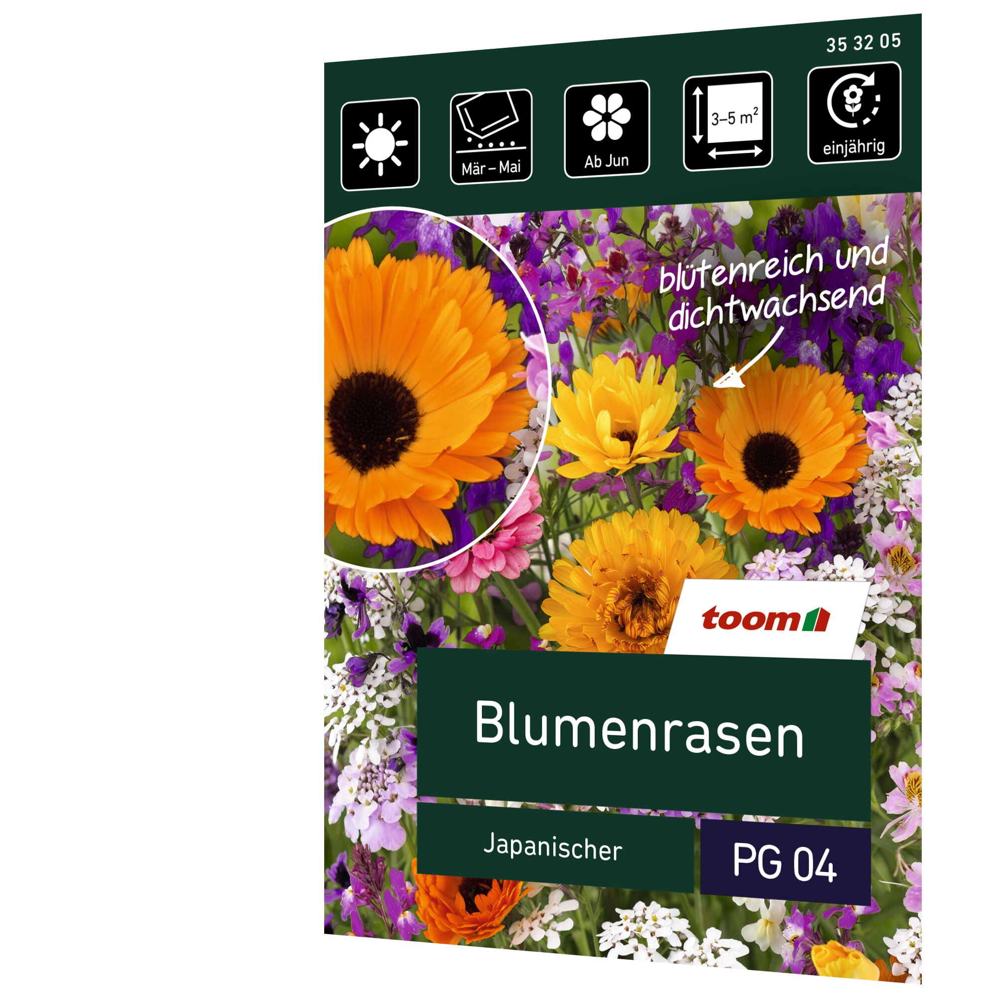 Japanischer Blumenrasen