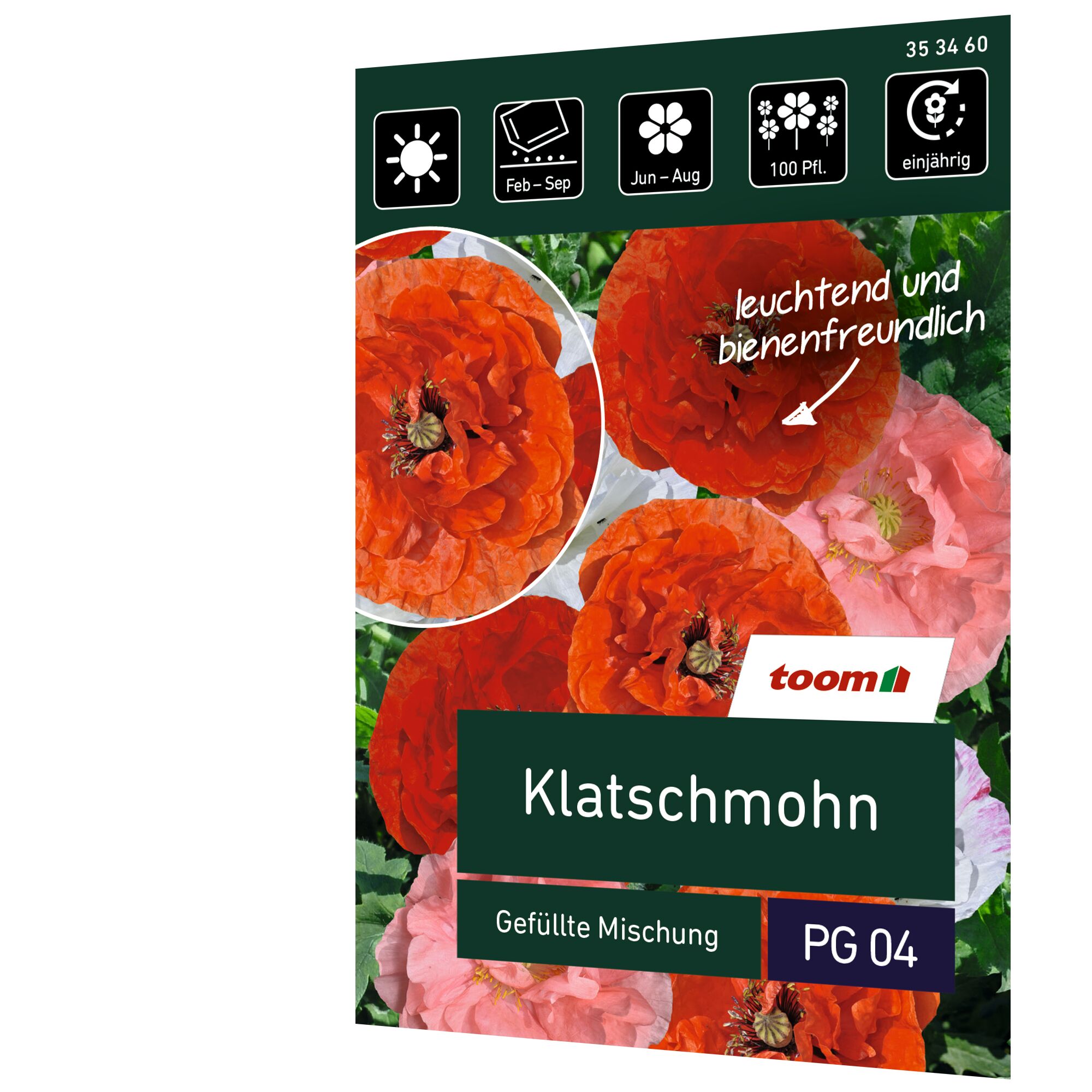 Klatschmohn, gefüllte Mischung
