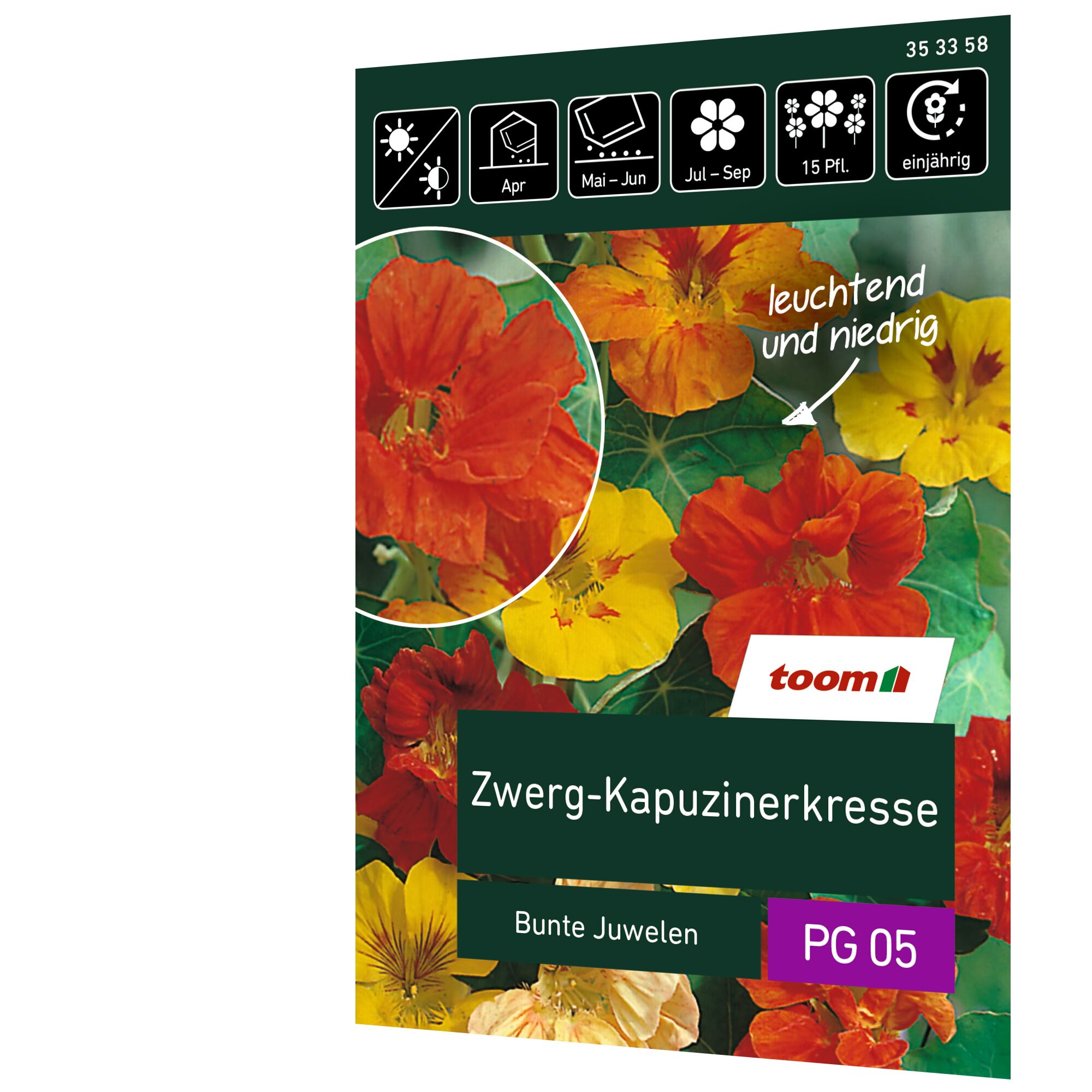 Toom Zwerg-Kapuzinerkresse, Bunte Juwelen