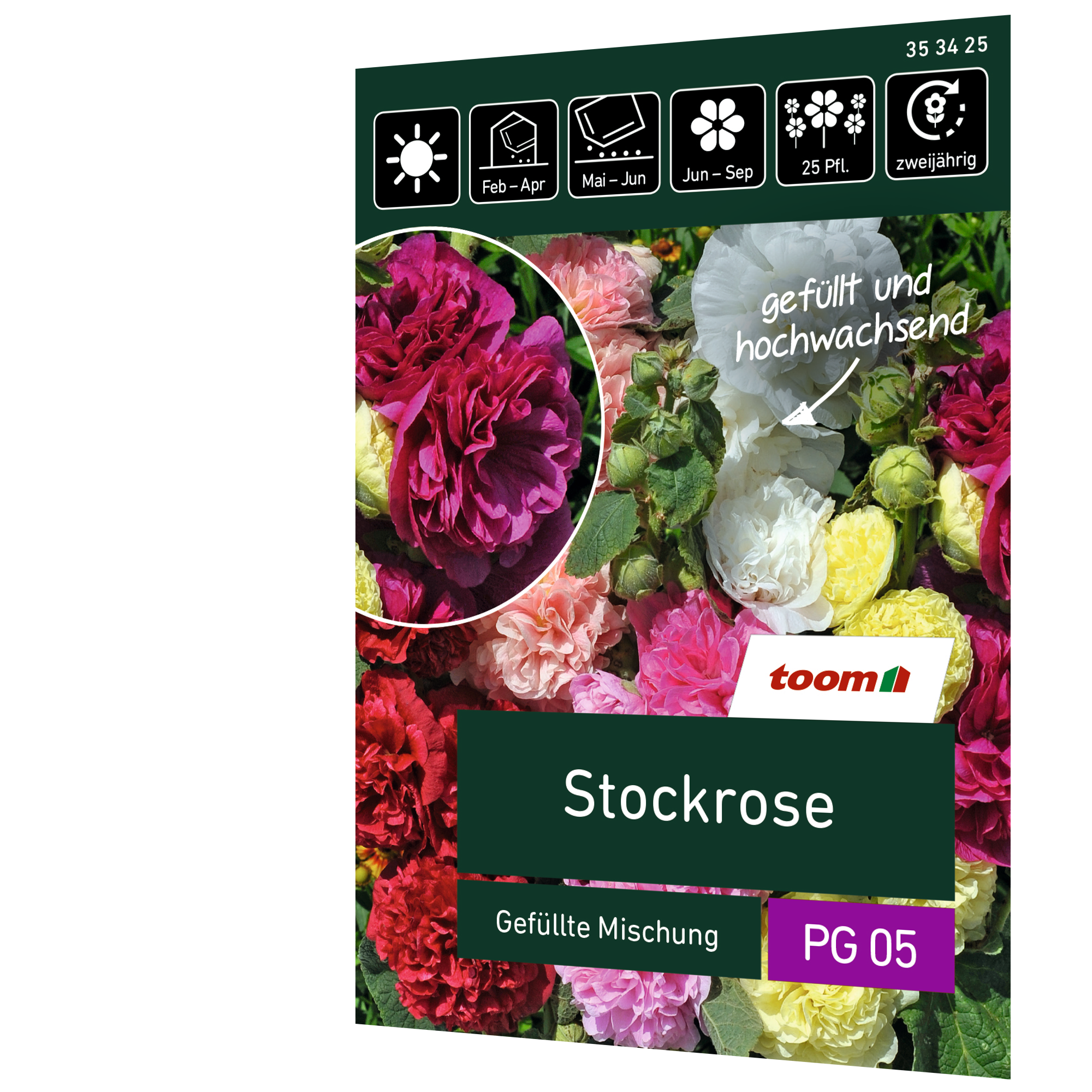 Stockrose 'Gefüllte Mischung' + product picture