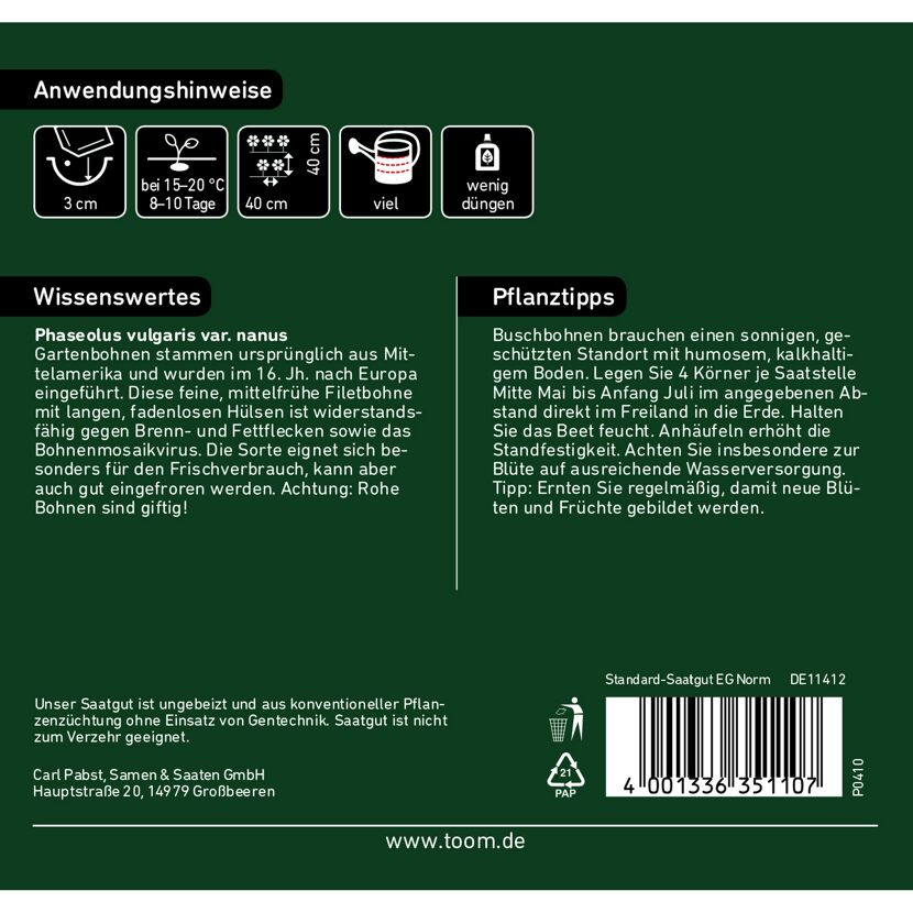 Buschbohne 'Delinel'