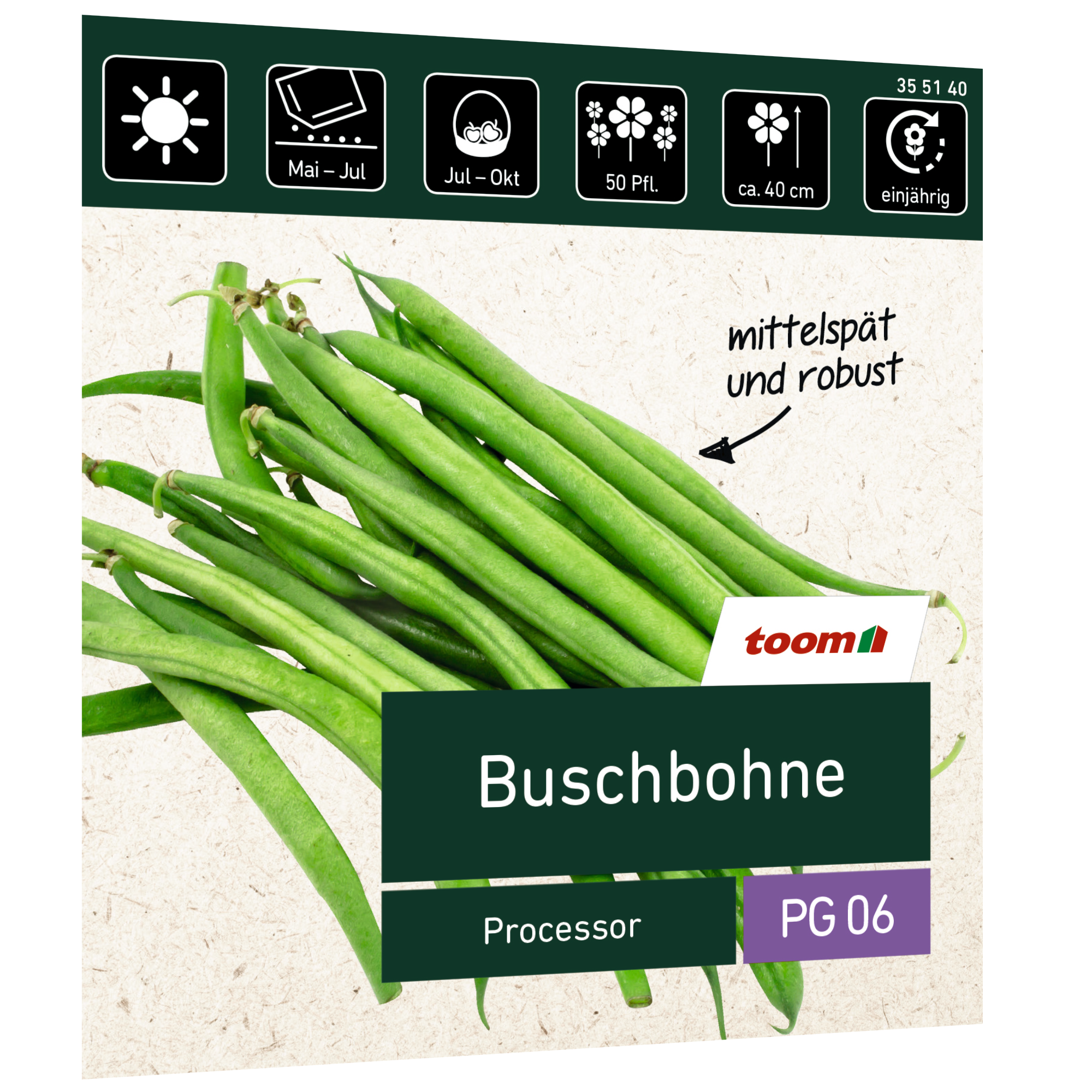 Buschbohne 'Processor' + product picture