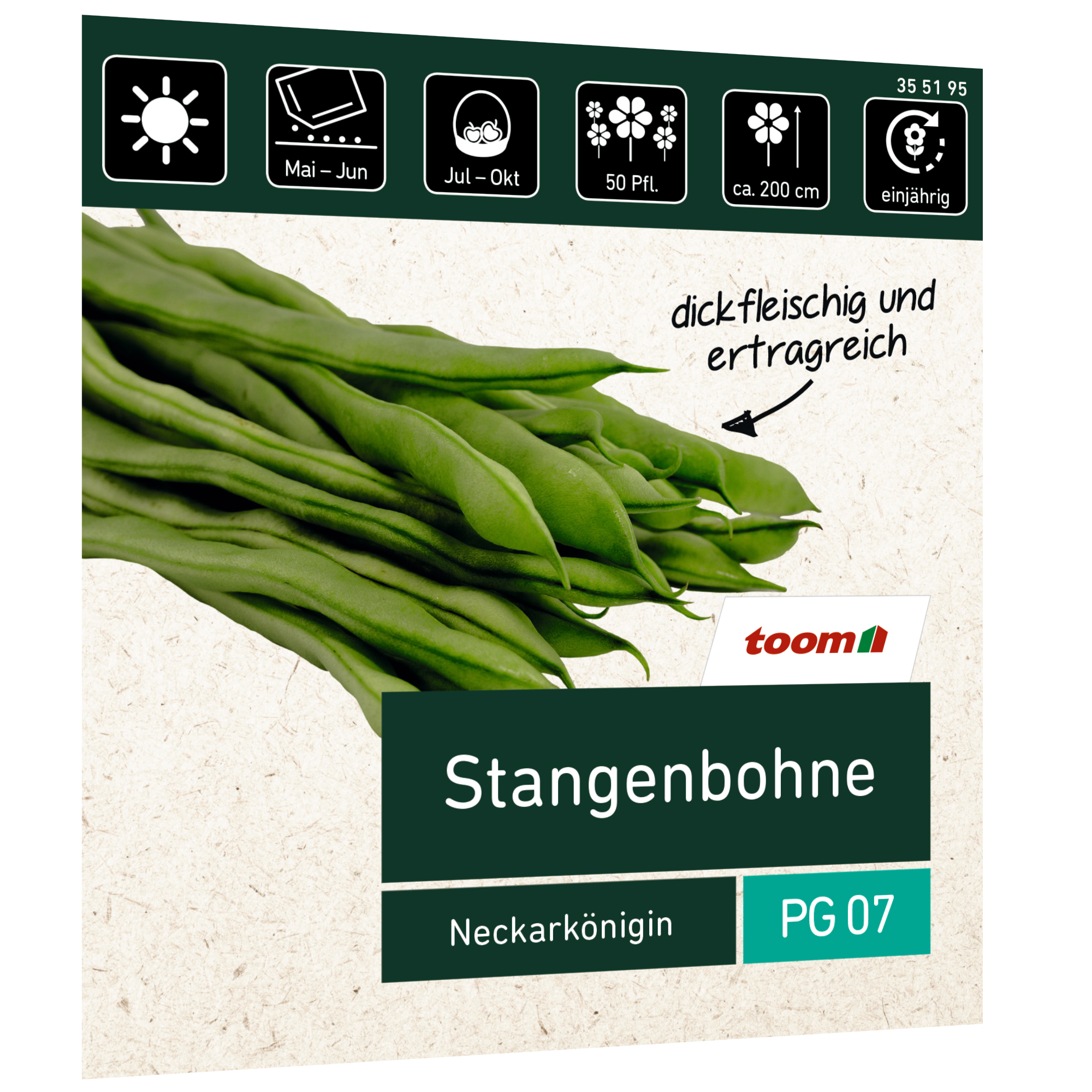 Stangenbohne 'Neckarkönigin' + product picture