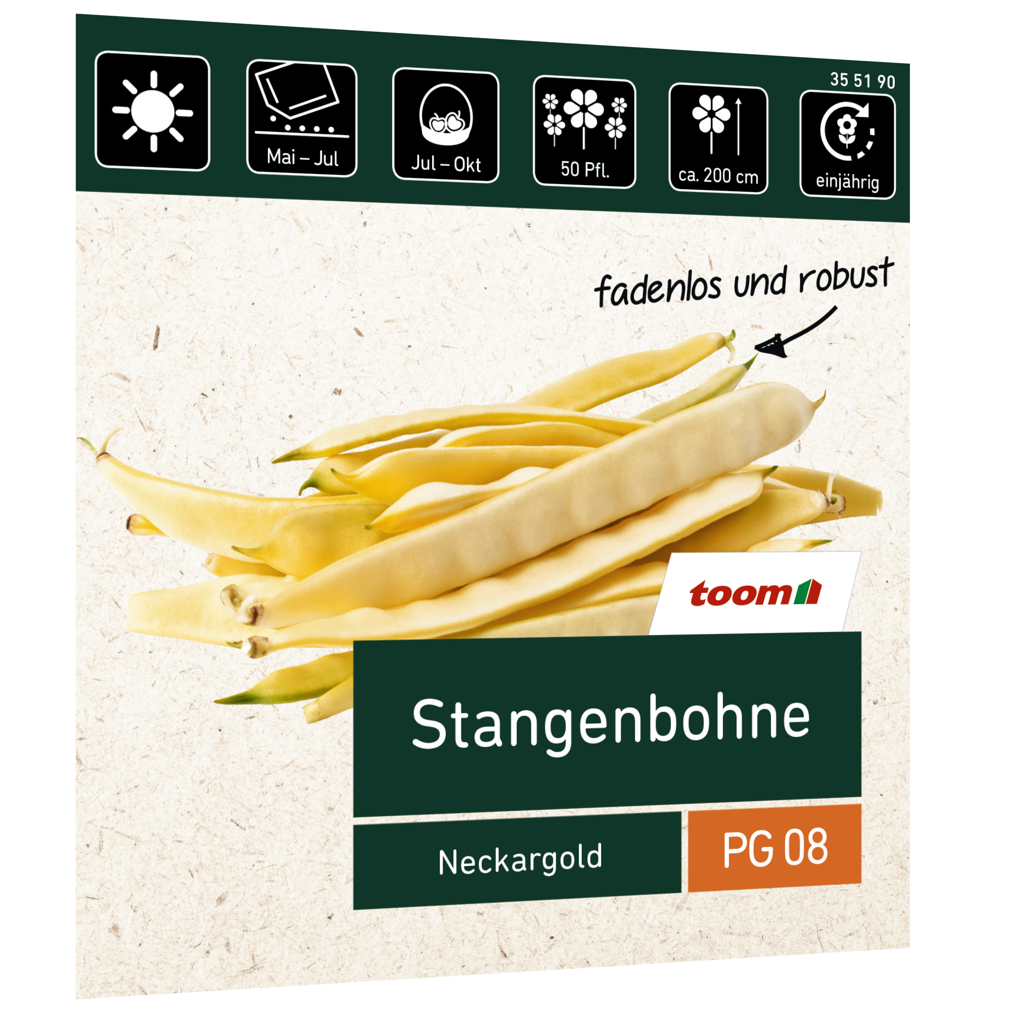 Stangenbohne 'Neckargold' + product picture