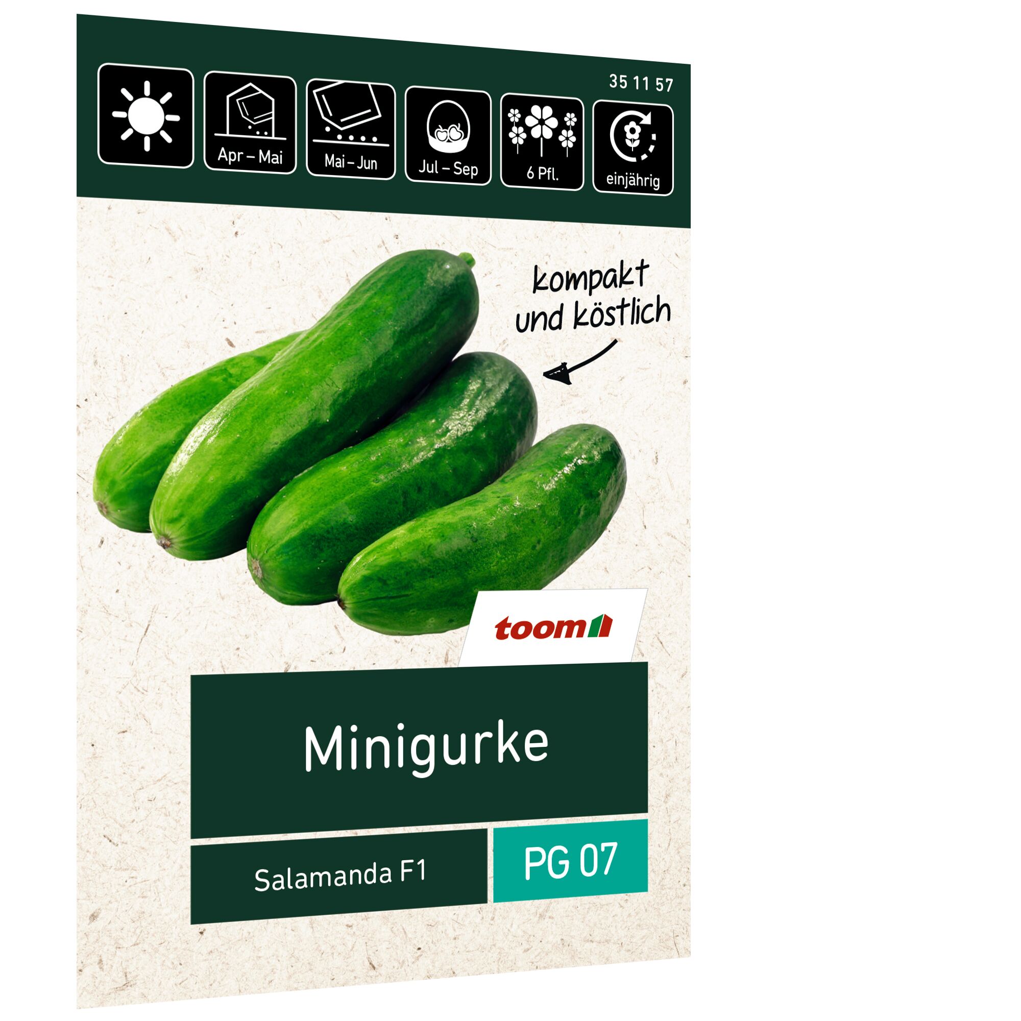 Minigurken der Sorte Salamanda F1 von toom