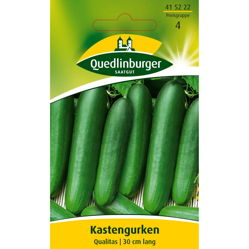 Grüne Kastengurken auf einer geflochtenen Unterlage.