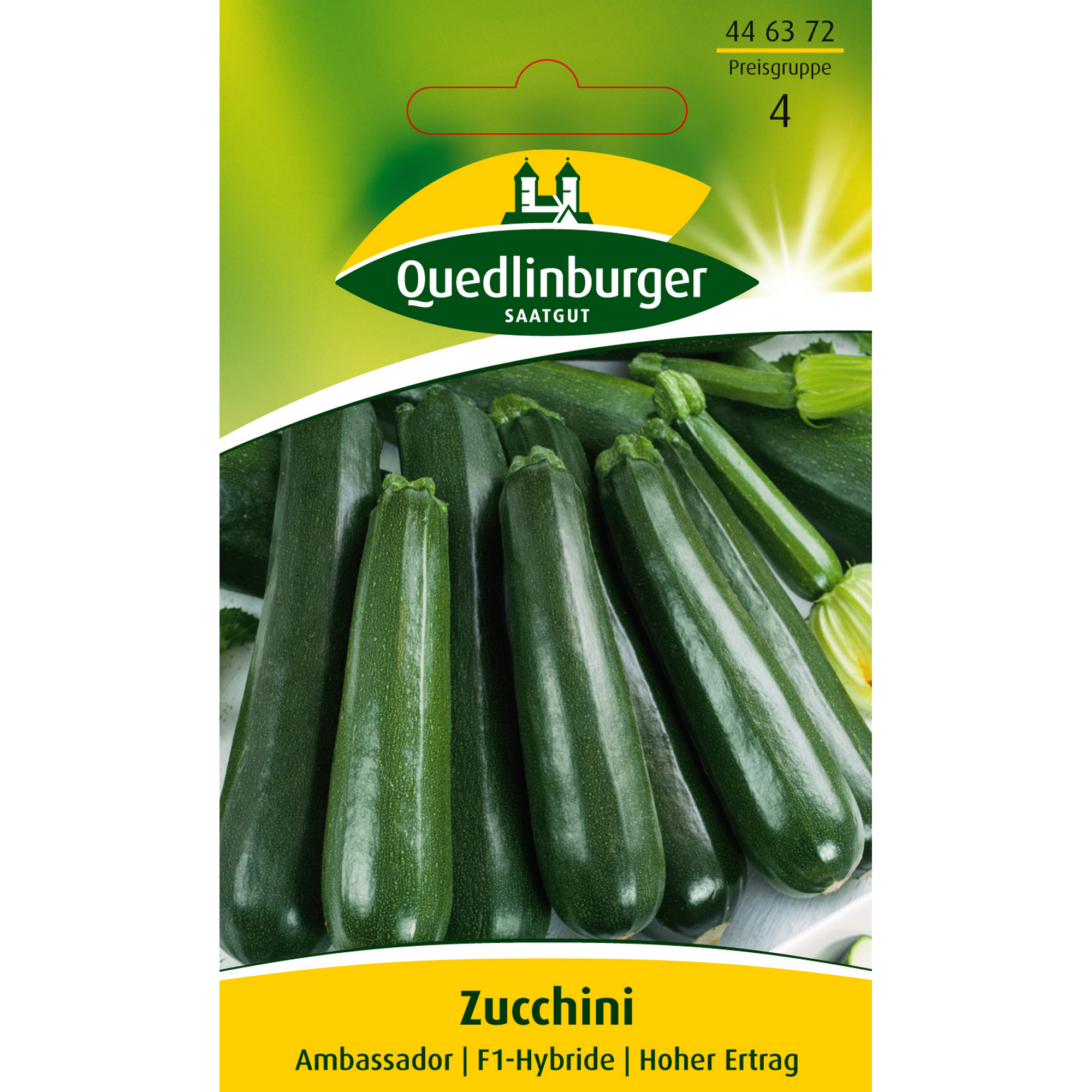 Zucchini 'Ambassador' + product picture