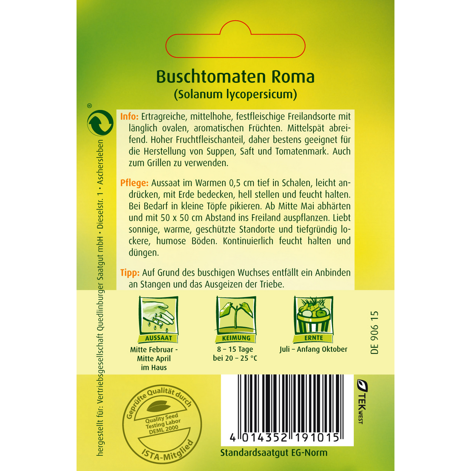 Buschtomate 'Roma' + product picture