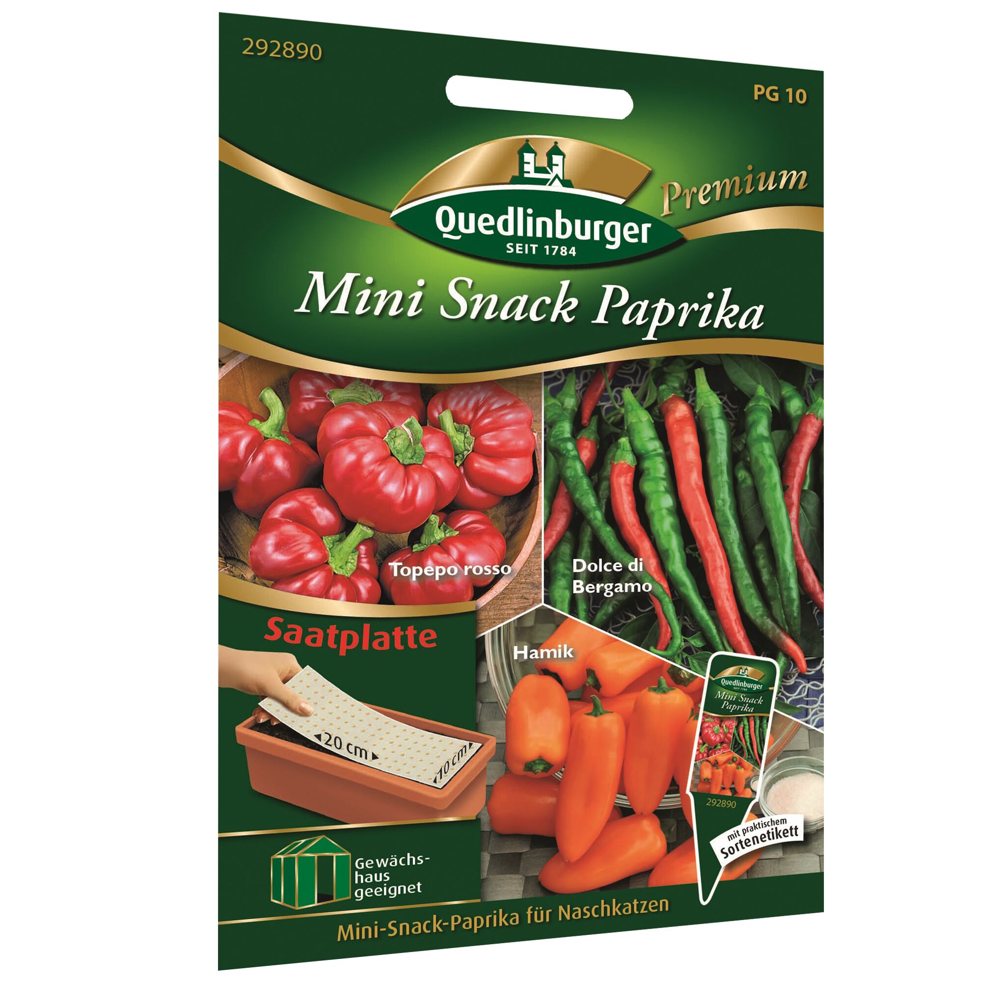 Quedlinburger Mini Snack Paprika Saatplatte