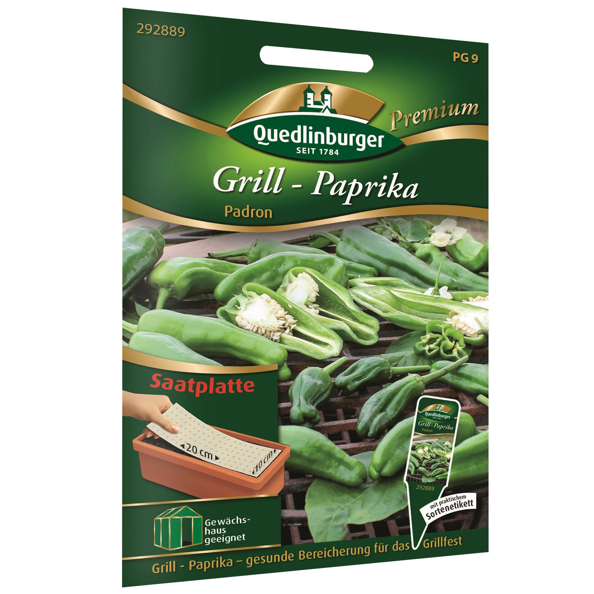 Quedlinburger Premium Grill-Paprika Padron Saatplatte