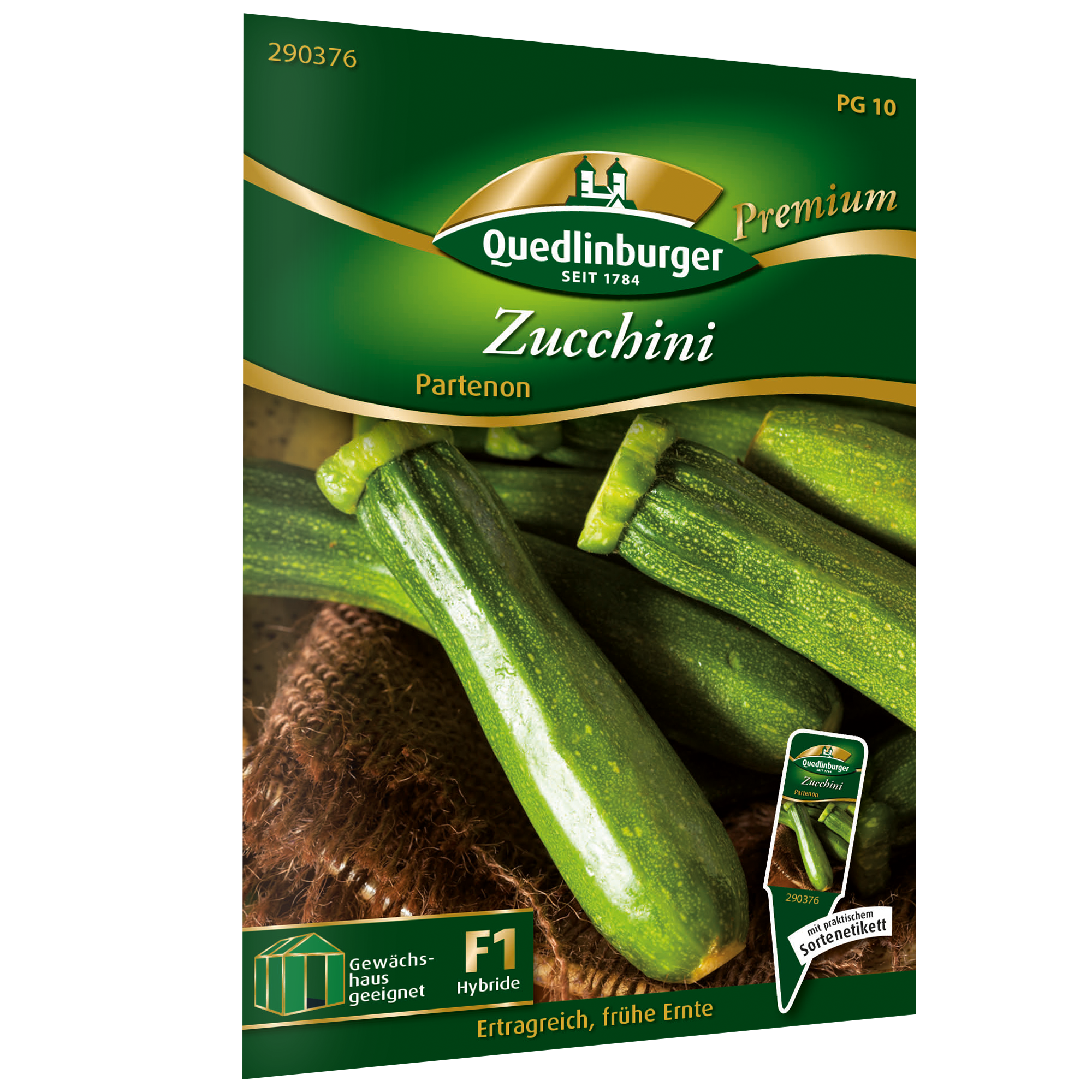 Zucchini 'Partenon' + product picture