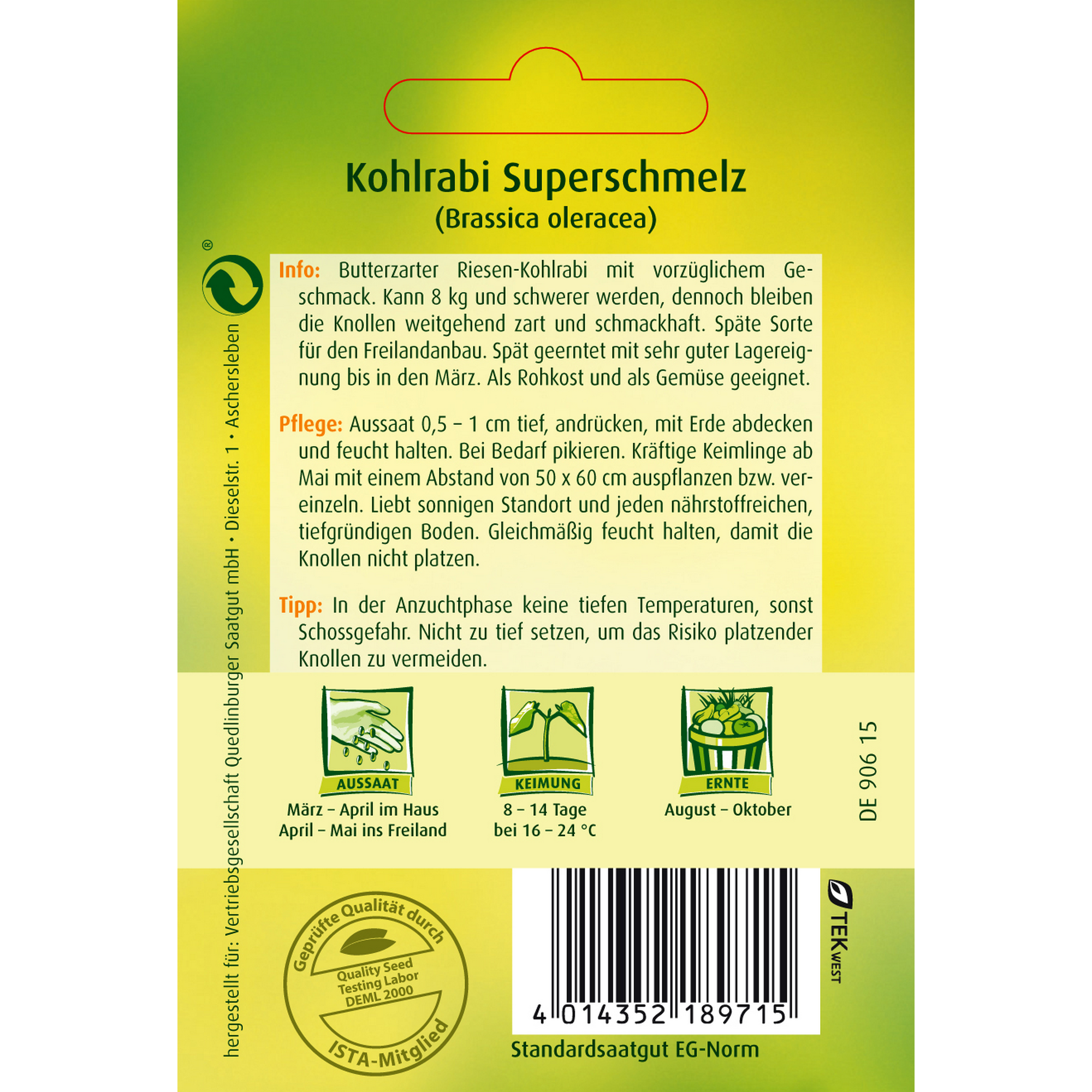 Kohlrabi 'Superschmelz' + product picture