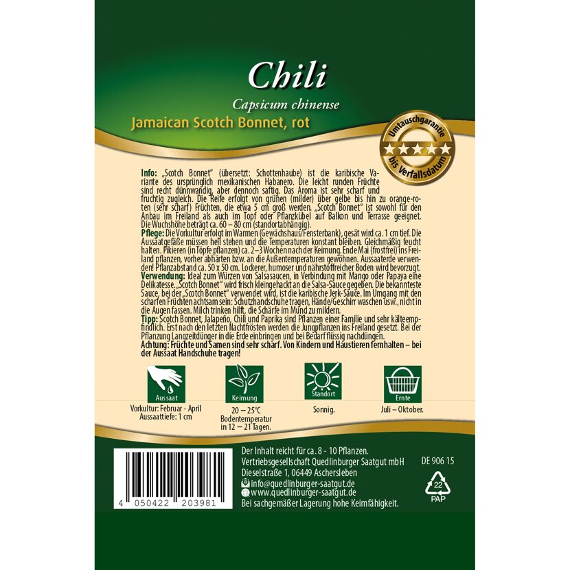 Chili 'Jamaican Scotch Bonnet'