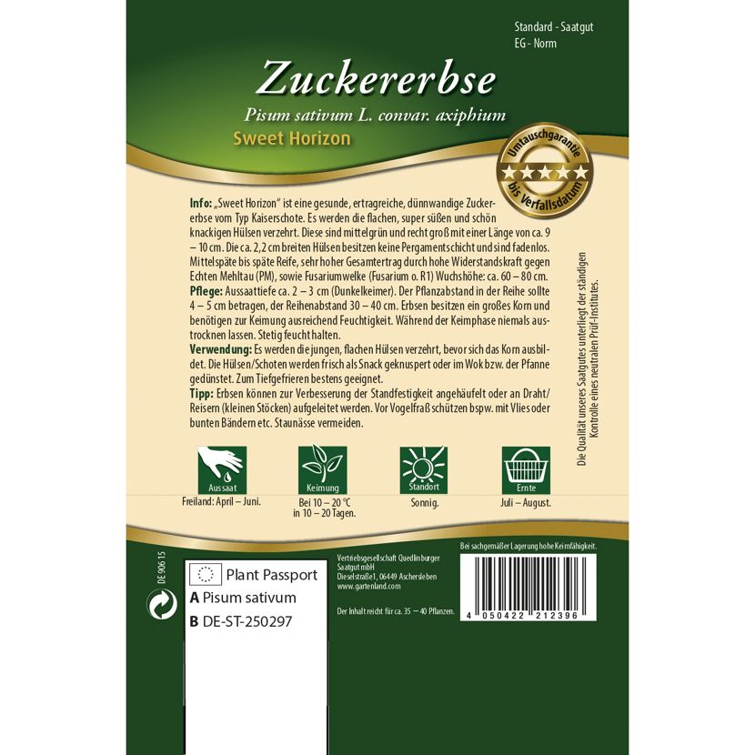 Zuckererbse 'Sweet Horizon'