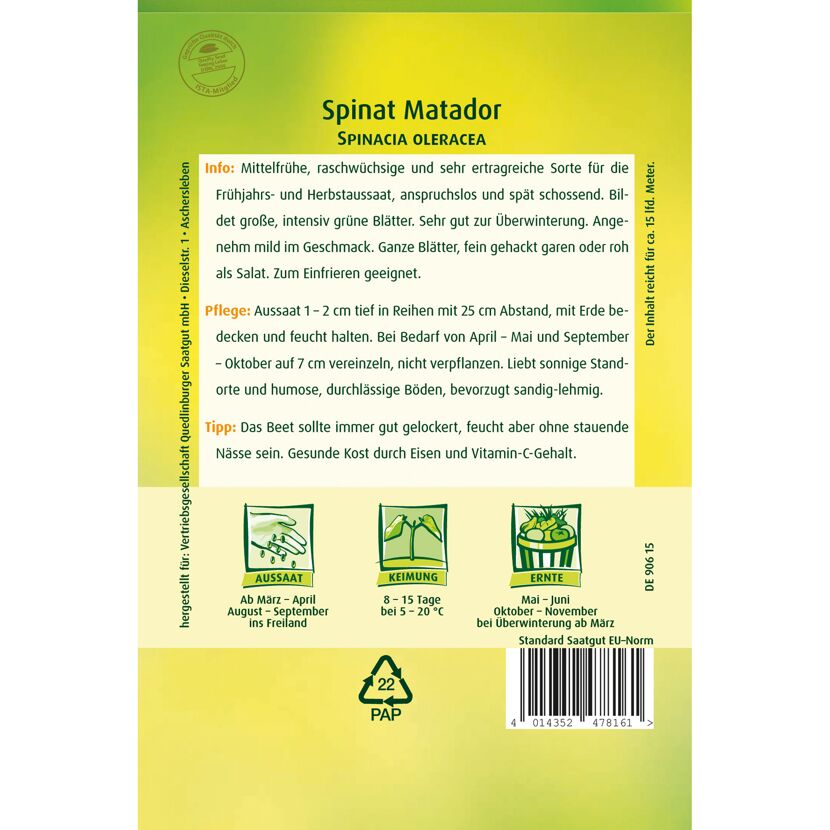 Spinat 'Matador'